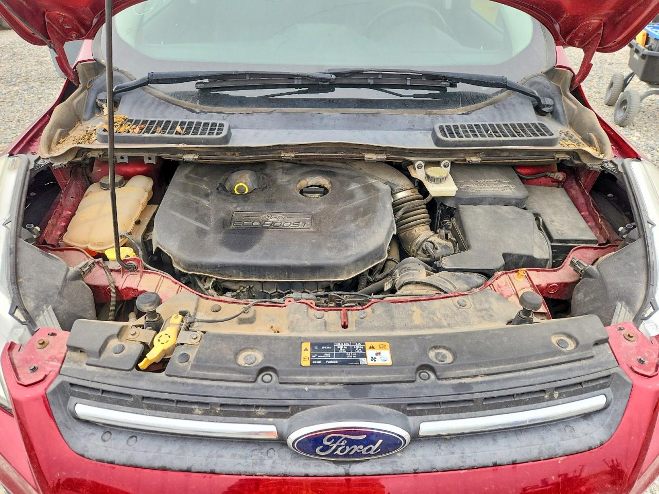 2014 Ford Escape Se Red vin: 1FMCU9G97EUB46479