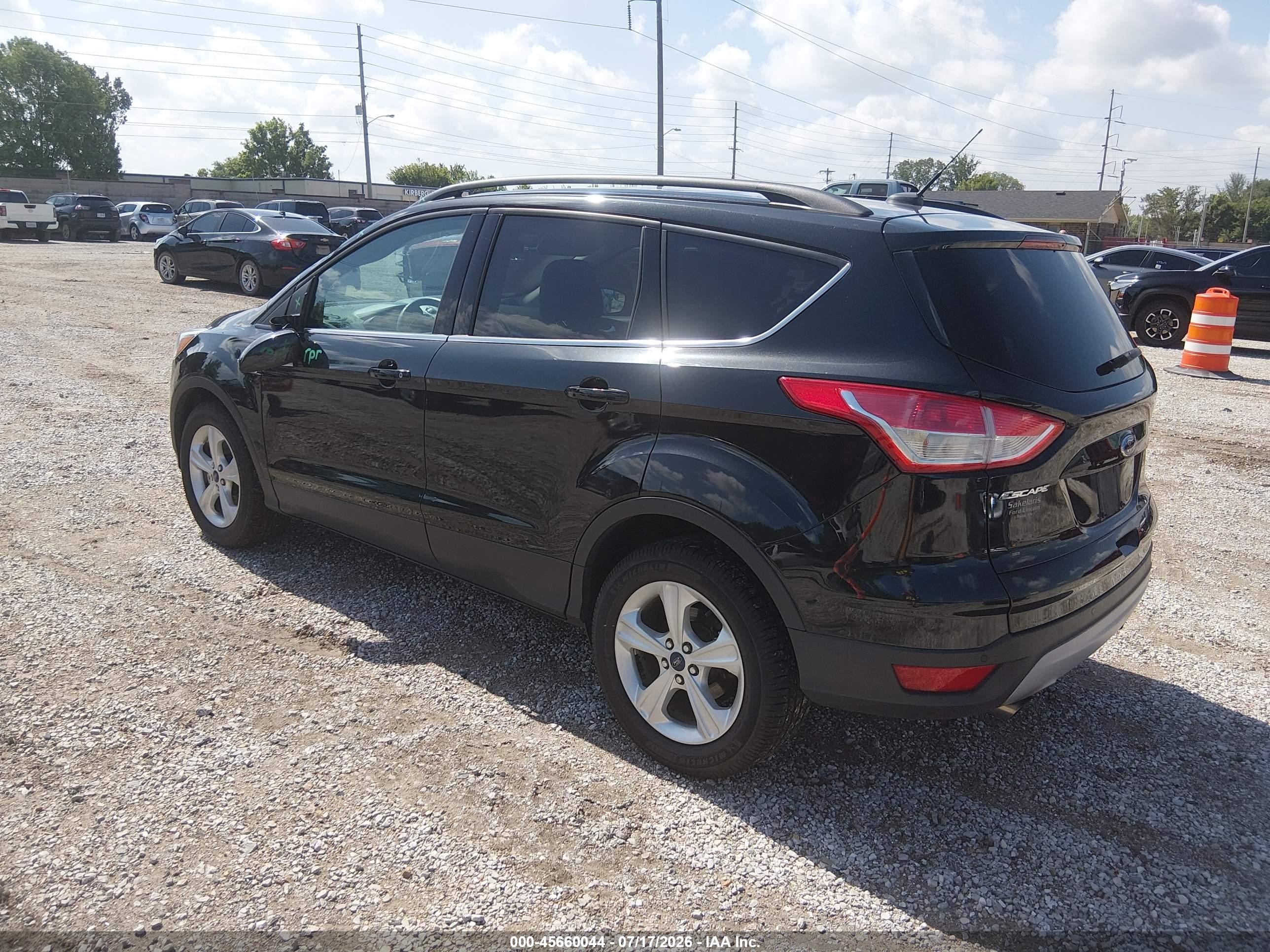 2014 Ford Escape Se Black vin: 1FMCU9G97EUC37154