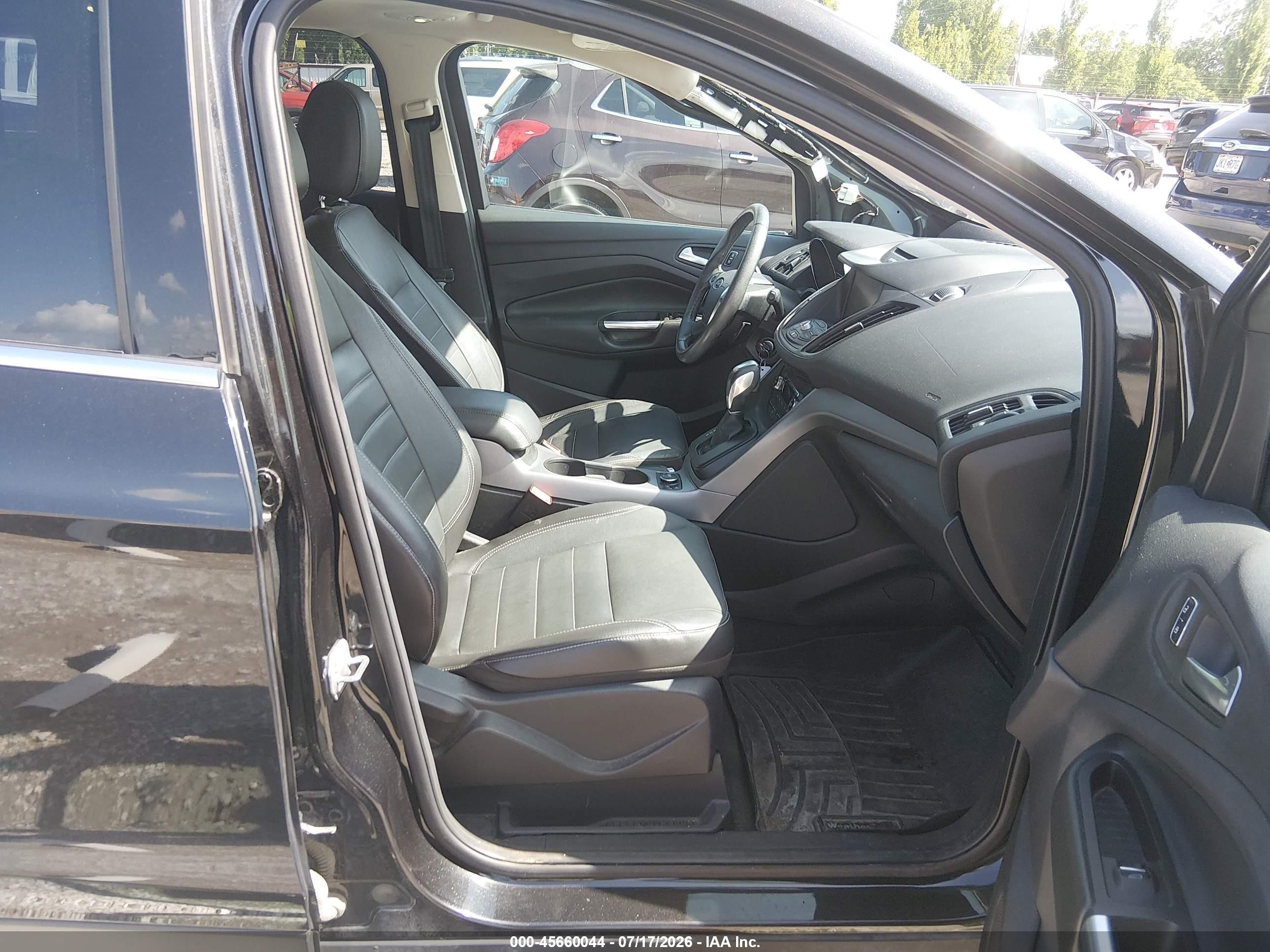 2014 Ford Escape Se Black vin: 1FMCU9G97EUC37154