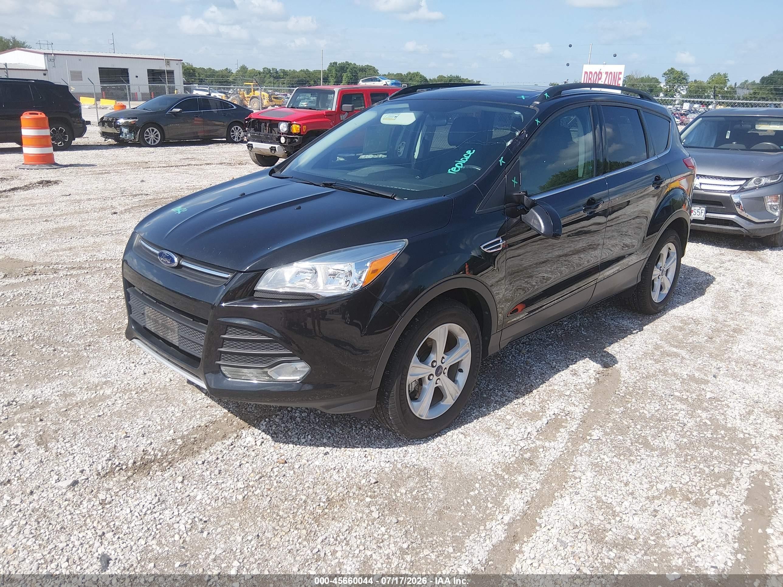 2014 Ford Escape Se Black vin: 1FMCU9G97EUC37154