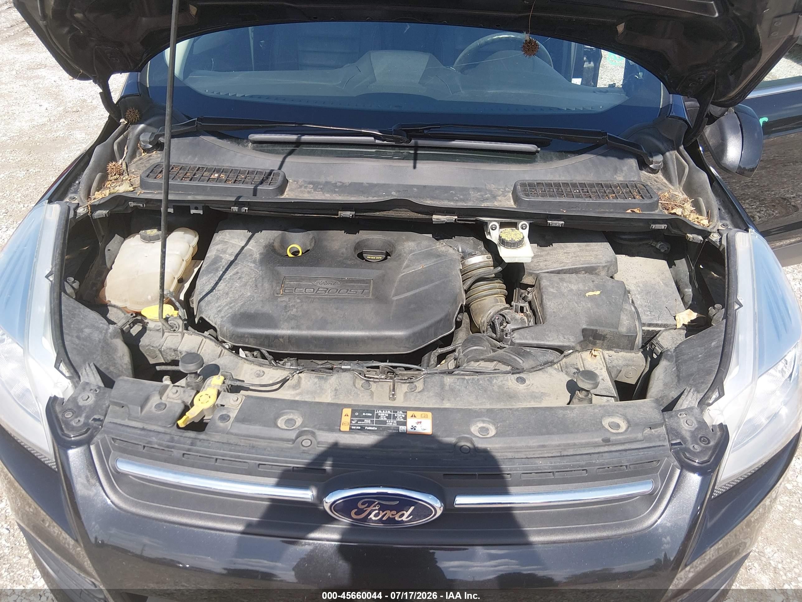 2014 Ford Escape Se Black vin: 1FMCU9G97EUC37154
