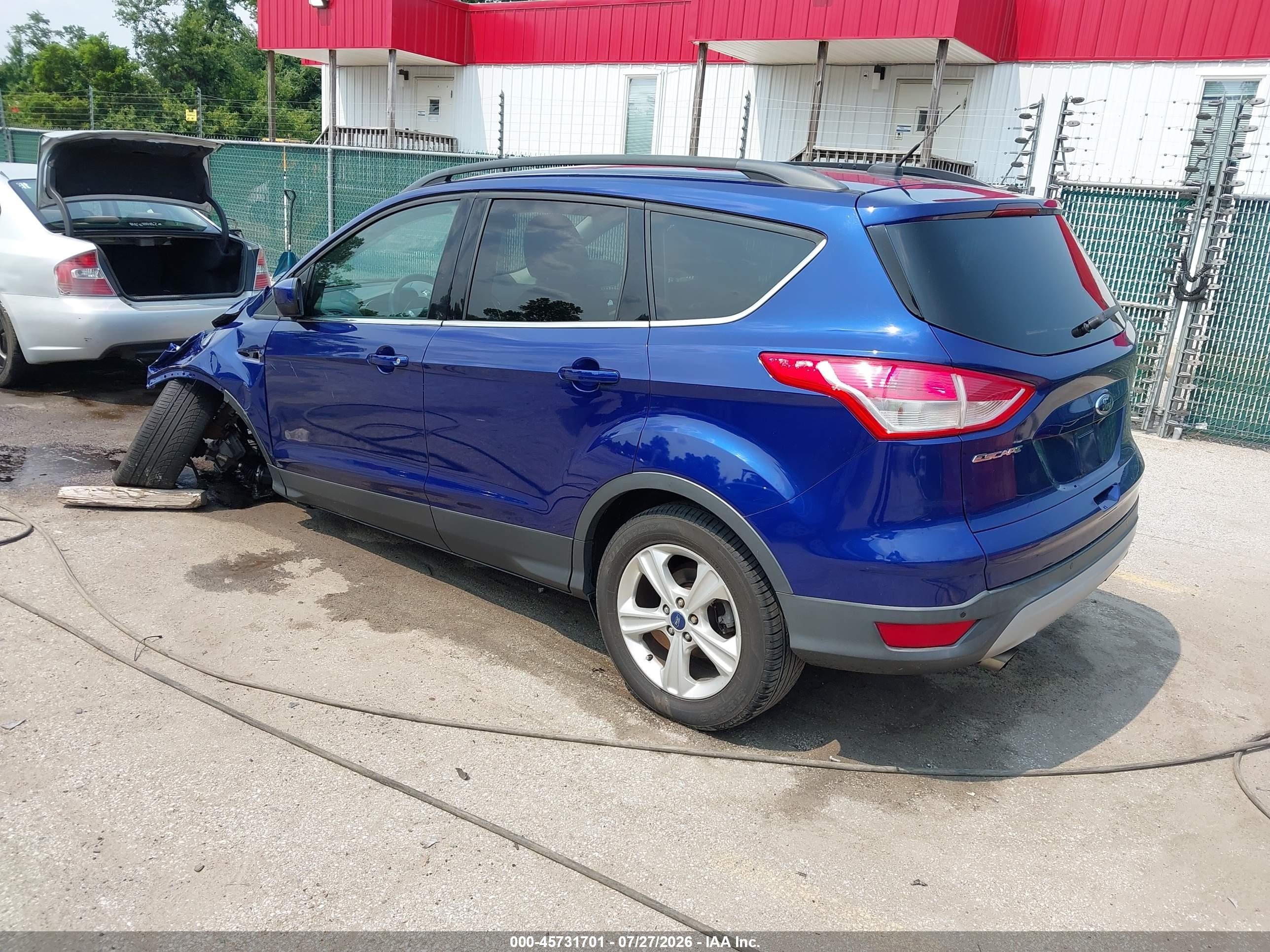 2014 Ford Escape Se Blue vin: 1FMCU9G97EUC77458