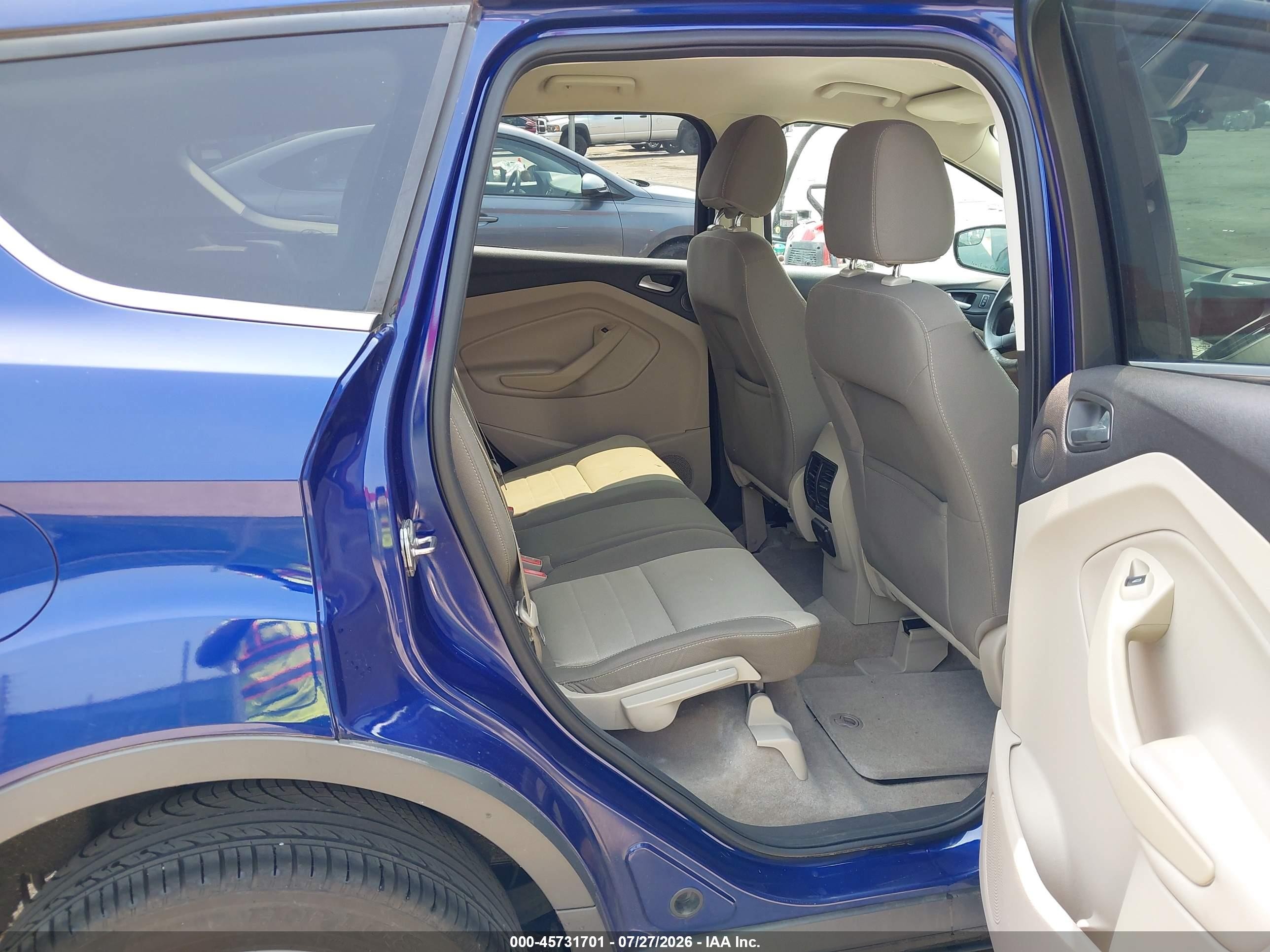 2014 Ford Escape Se Blue vin: 1FMCU9G97EUC77458