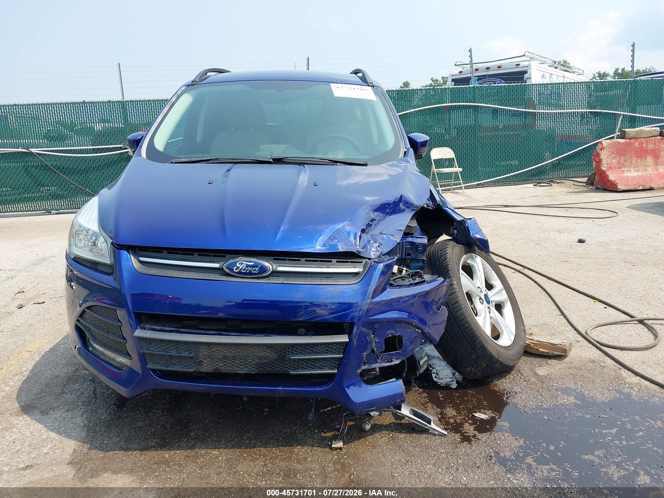 2014 Ford Escape Se Blue vin: 1FMCU9G97EUC77458