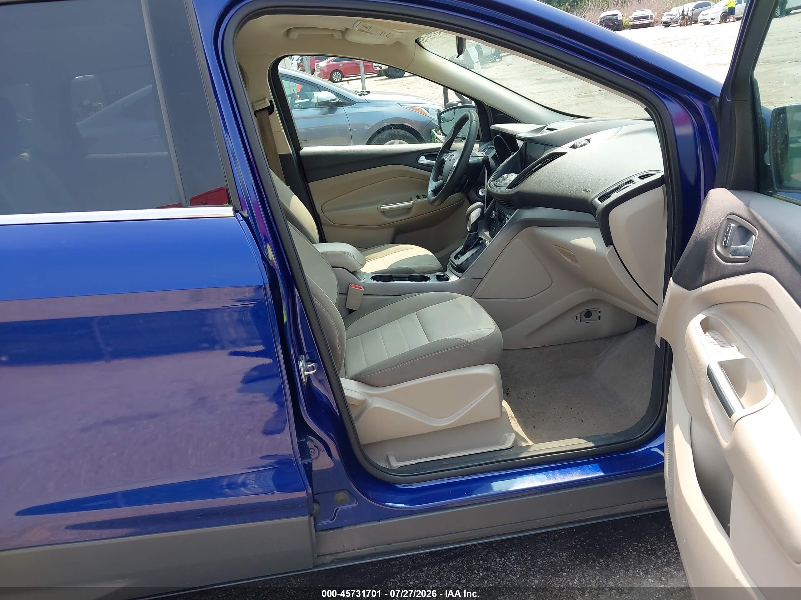 2014 Ford Escape Se Blue vin: 1FMCU9G97EUC77458