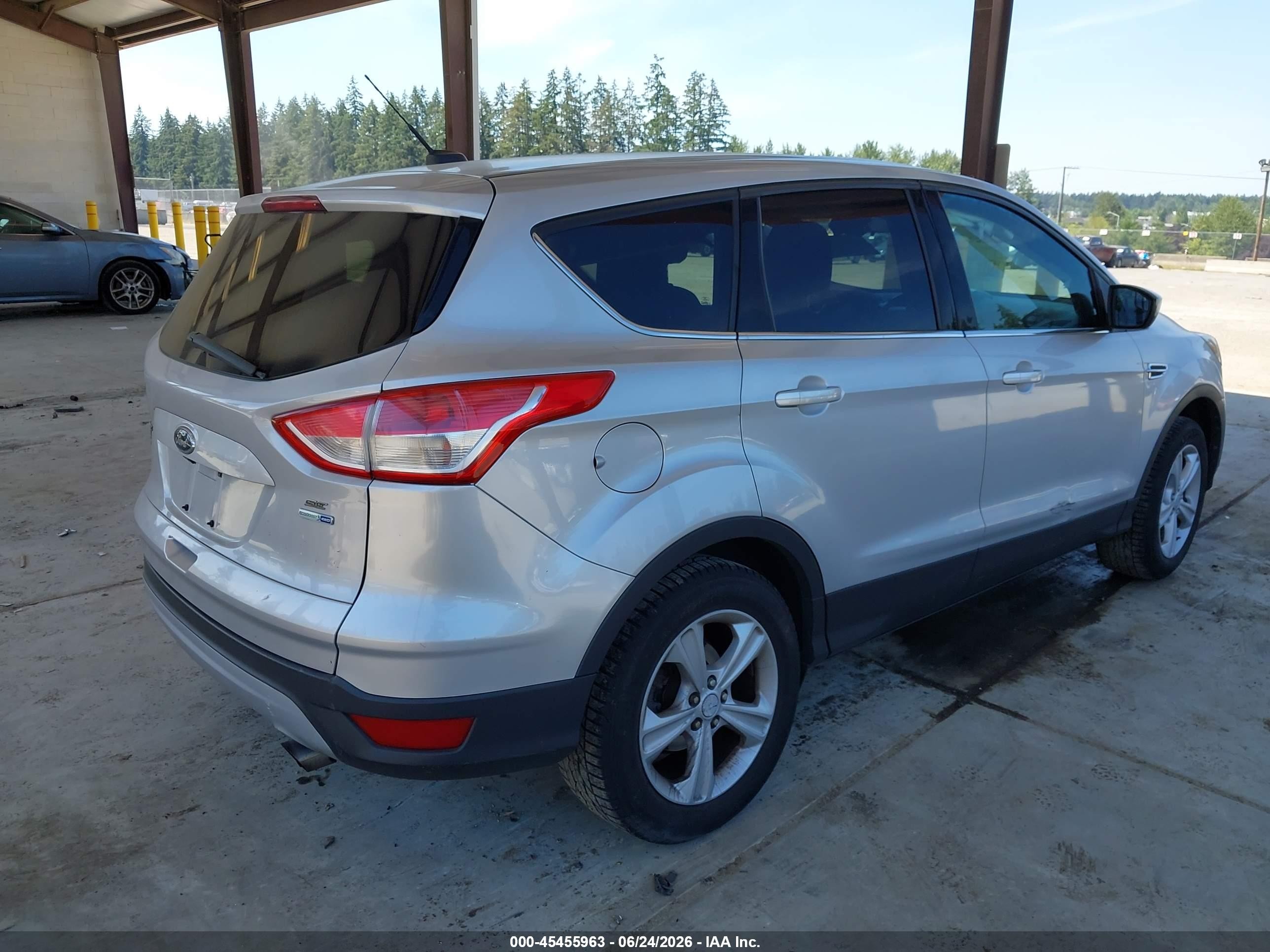 2014 Ford Escape Se Silver vin: 1FMCU9G97EUD12256