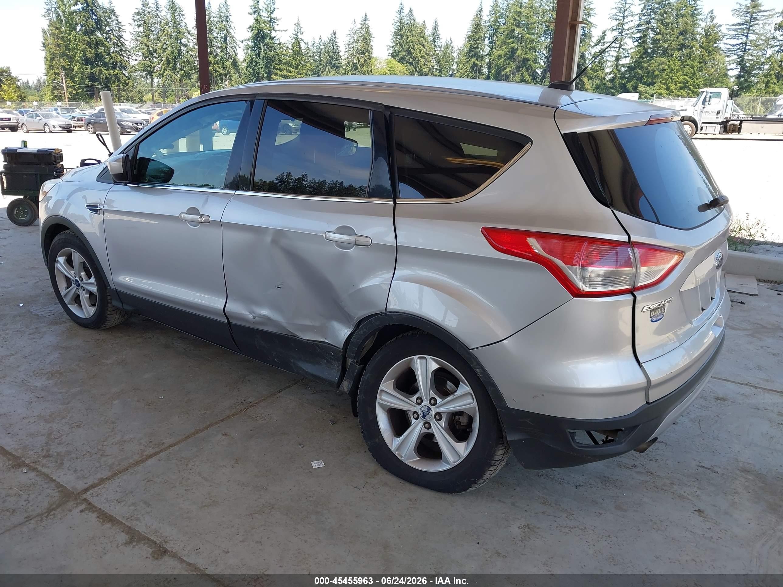 2014 Ford Escape Se Silver vin: 1FMCU9G97EUD12256