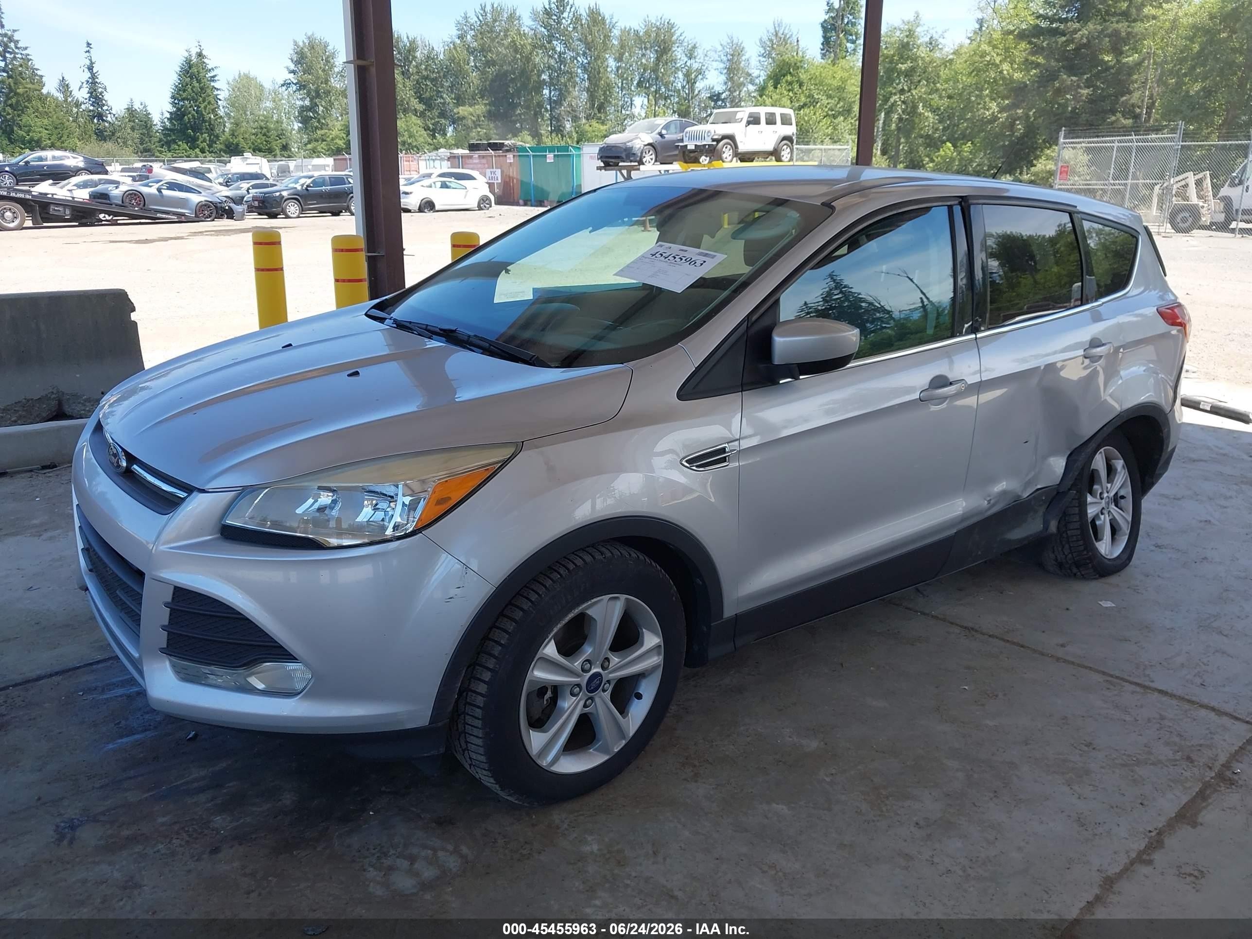 2014 Ford Escape Se Silver vin: 1FMCU9G97EUD12256