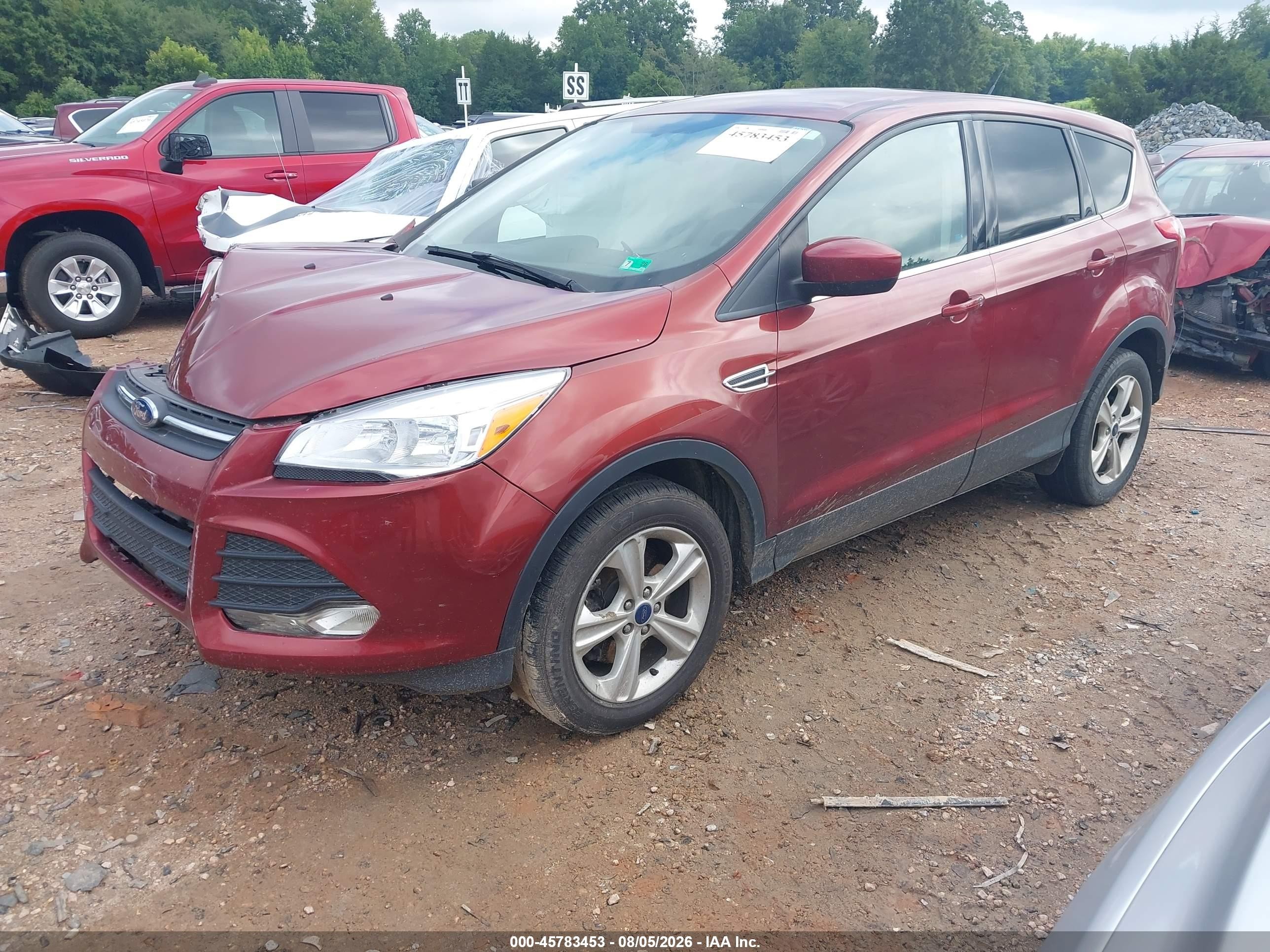 2014 Ford Escape Se Red vin: 1FMCU9G97EUE20537