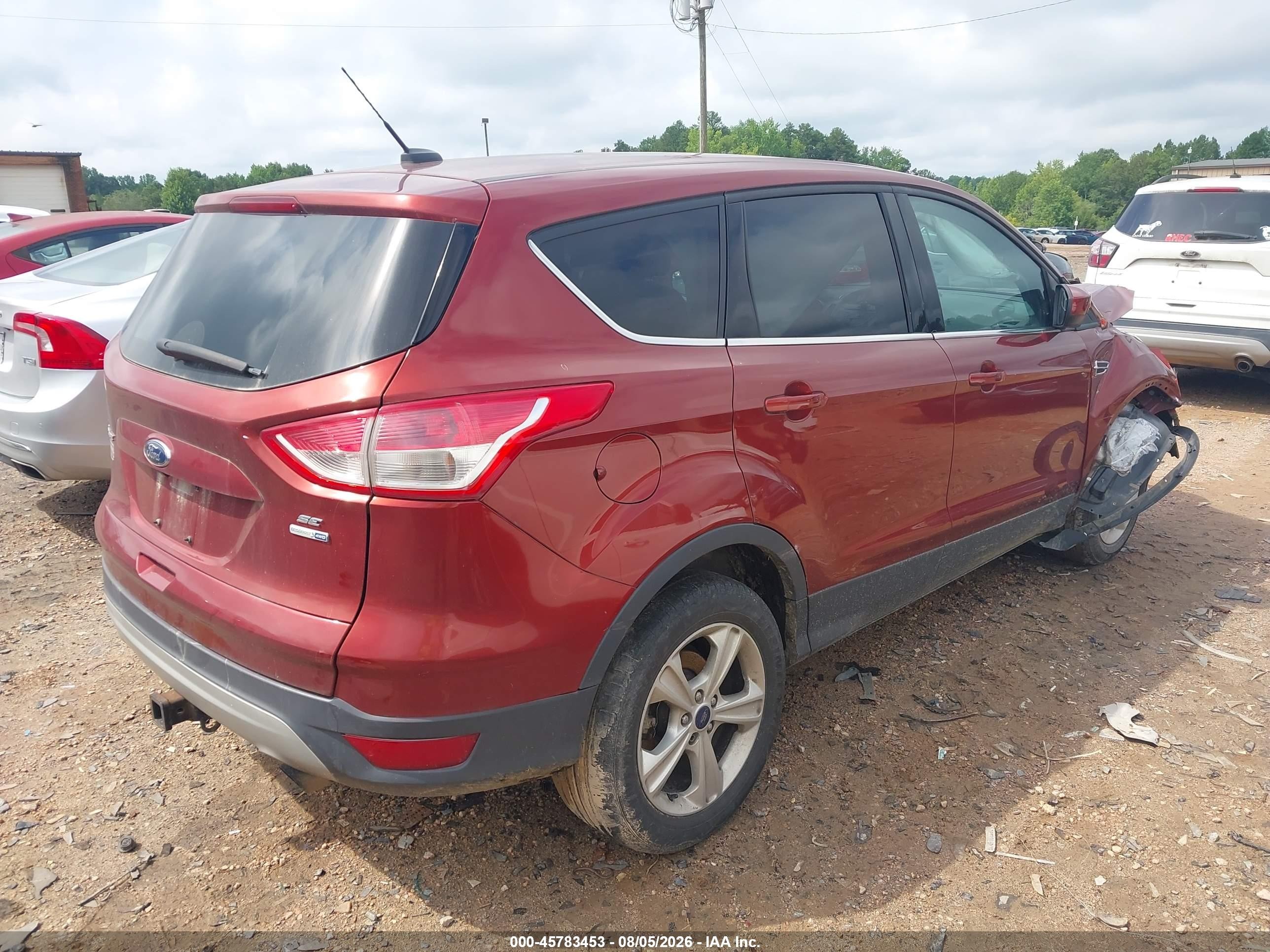 2014 Ford Escape Se Red vin: 1FMCU9G97EUE20537