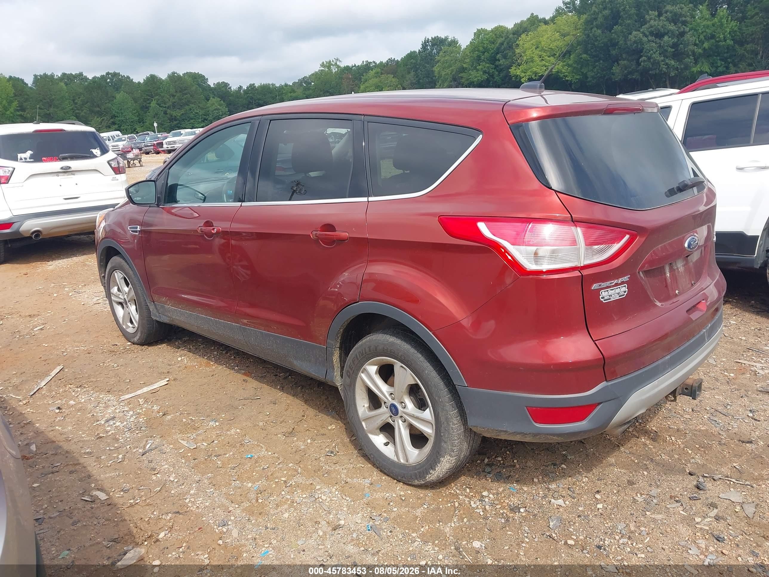 2014 Ford Escape Se Red vin: 1FMCU9G97EUE20537