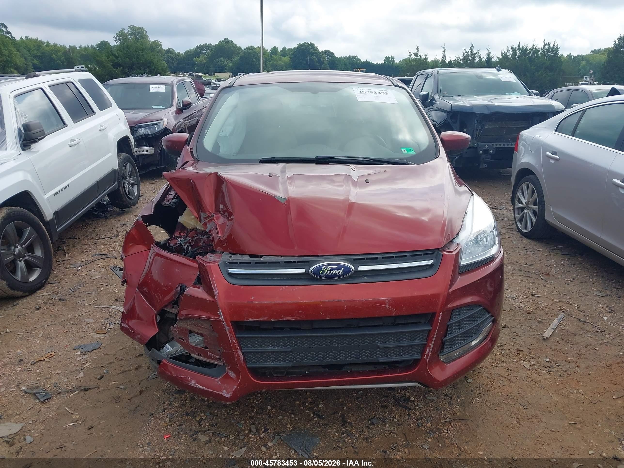 2014 Ford Escape Se Red vin: 1FMCU9G97EUE20537