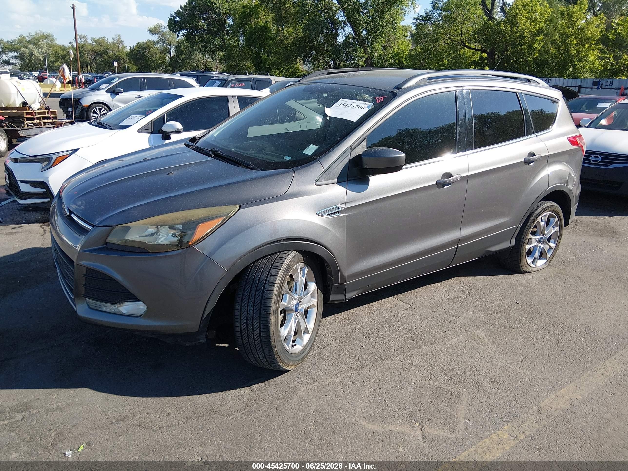 2014 Ford Escape Se Gray vin: 1FMCU9G97EUE40111