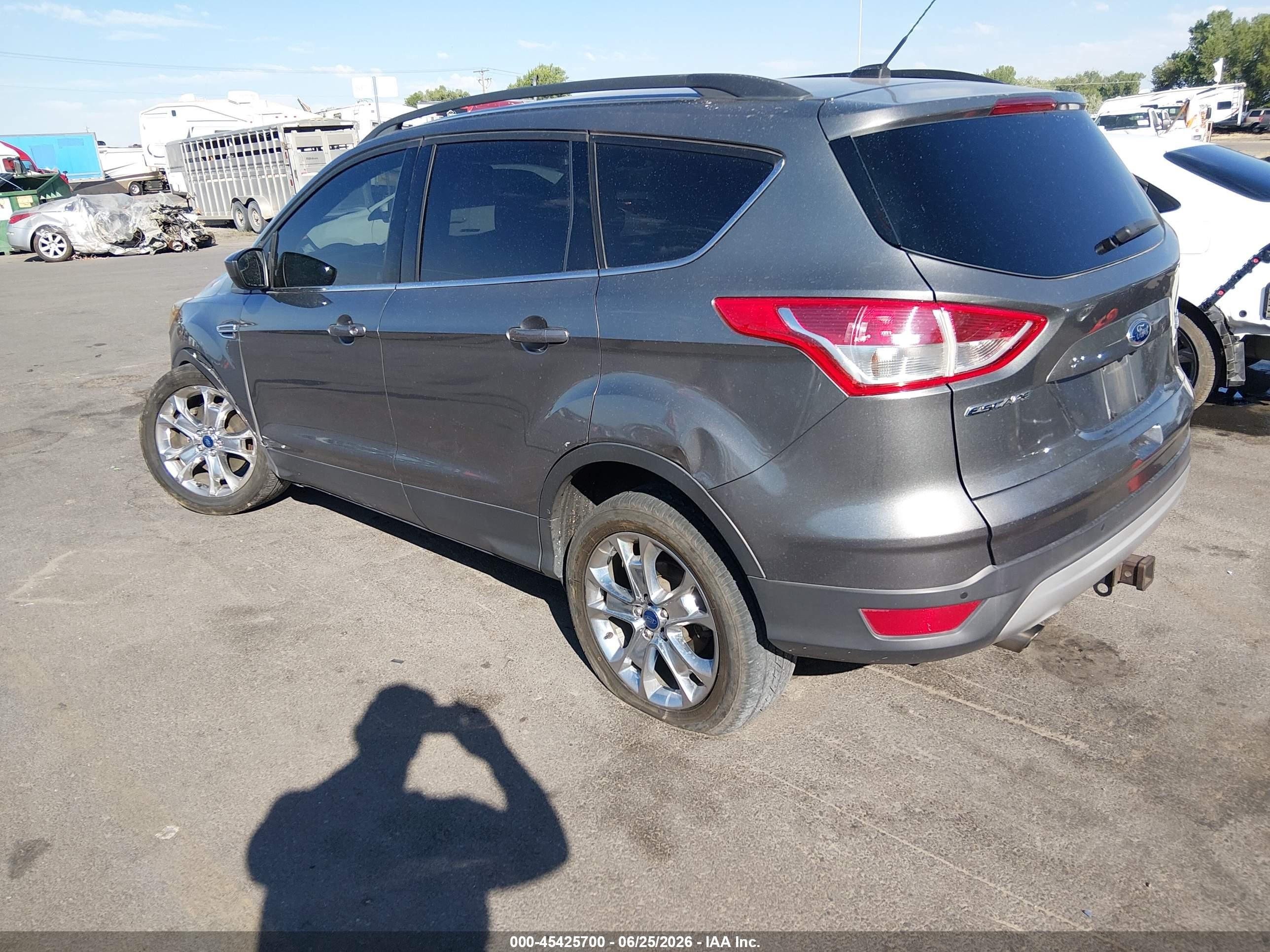 2014 Ford Escape Se Gray vin: 1FMCU9G97EUE40111