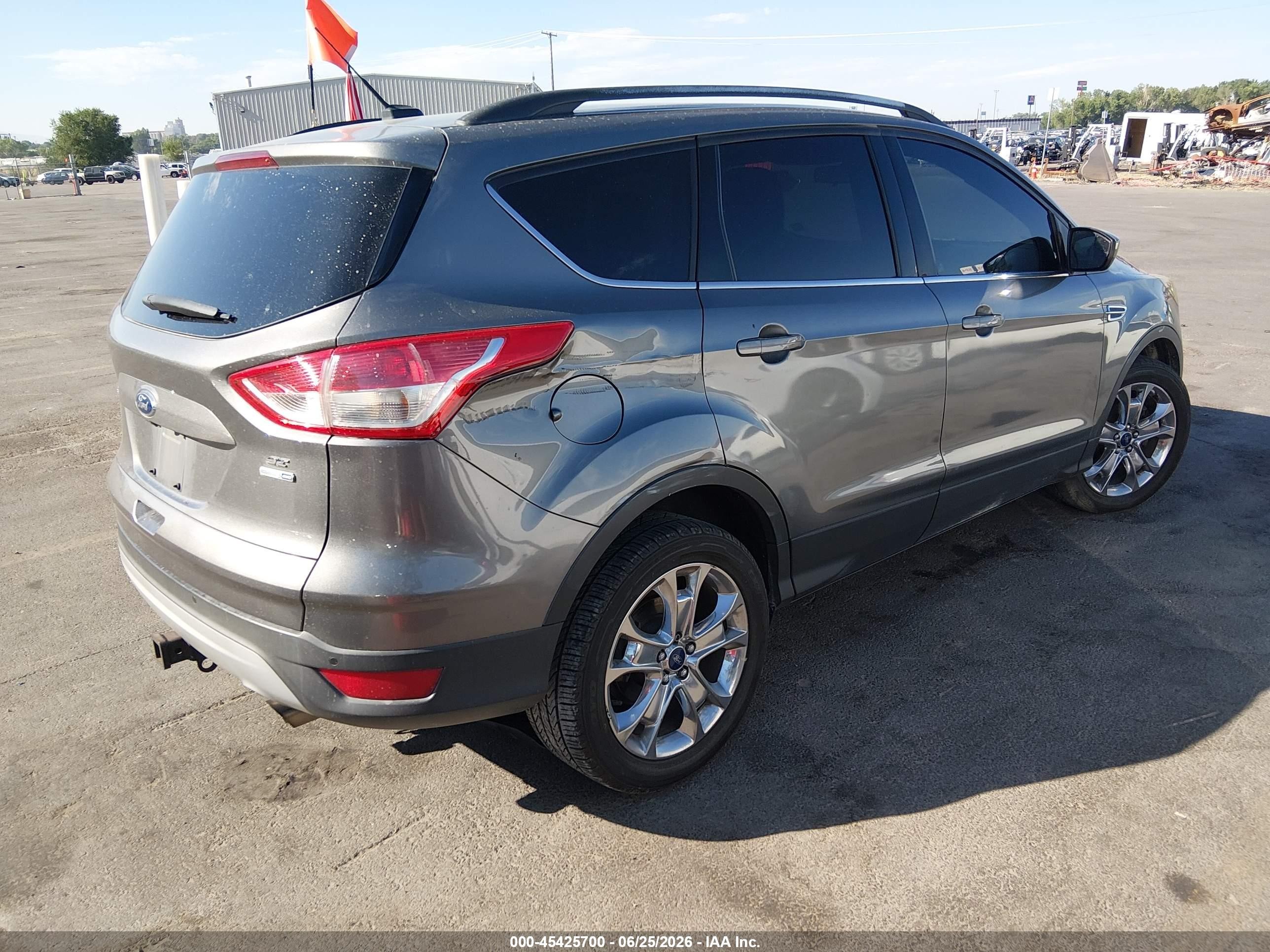 2014 Ford Escape Se Gray vin: 1FMCU9G97EUE40111