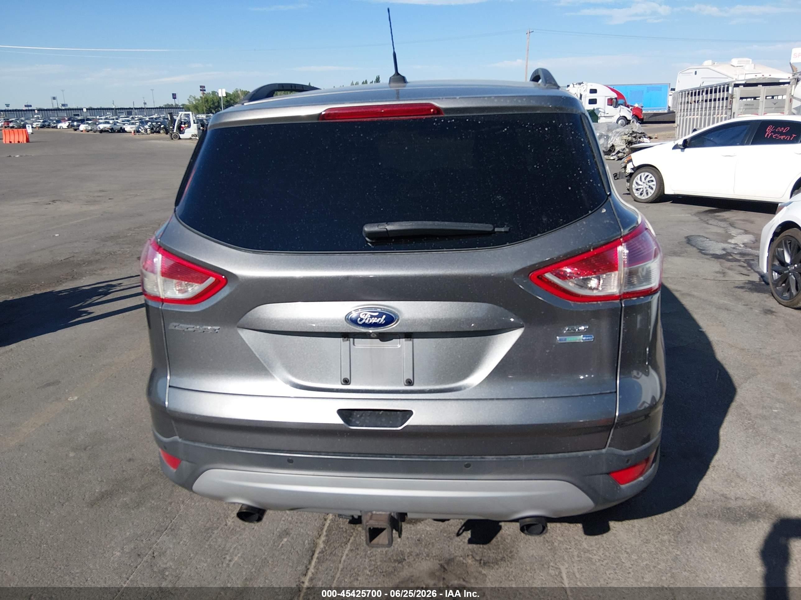 2014 Ford Escape Se Gray vin: 1FMCU9G97EUE40111