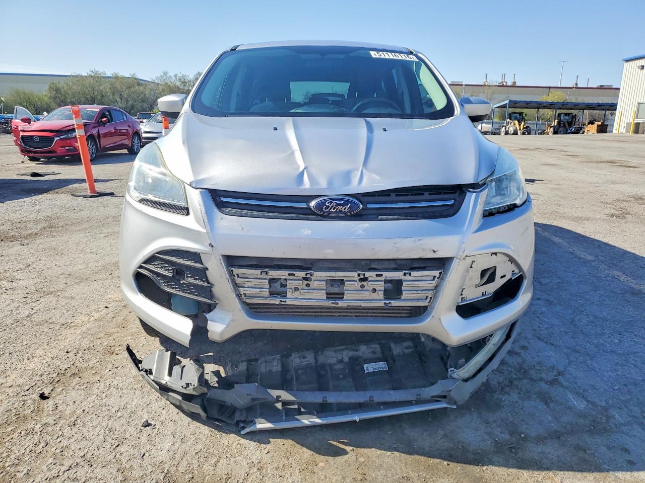2014 Ford Escape Se Silver vin: 1FMCU9G97EUE48256