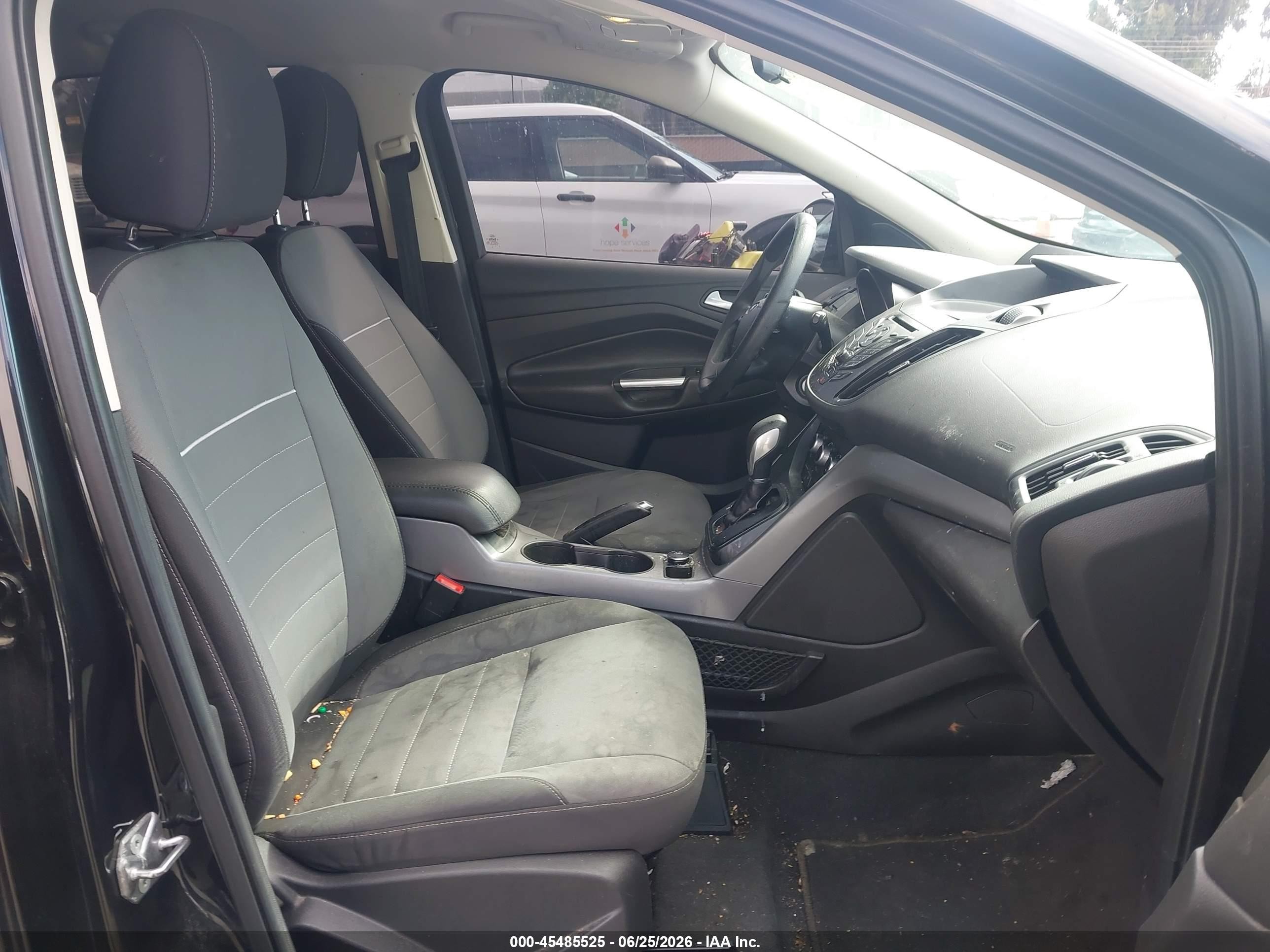 2015 Ford Escape Se Black vin: 1FMCU9G97FUA31723
