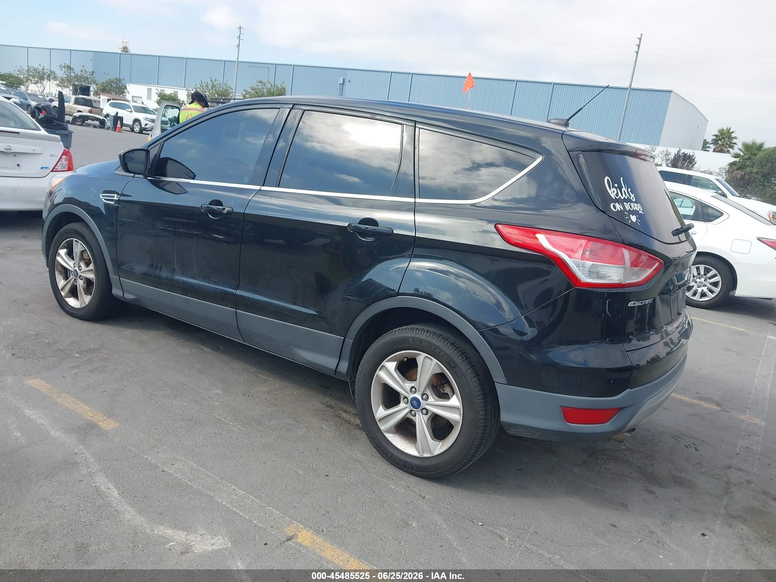 2015 Ford Escape Se Black vin: 1FMCU9G97FUA31723