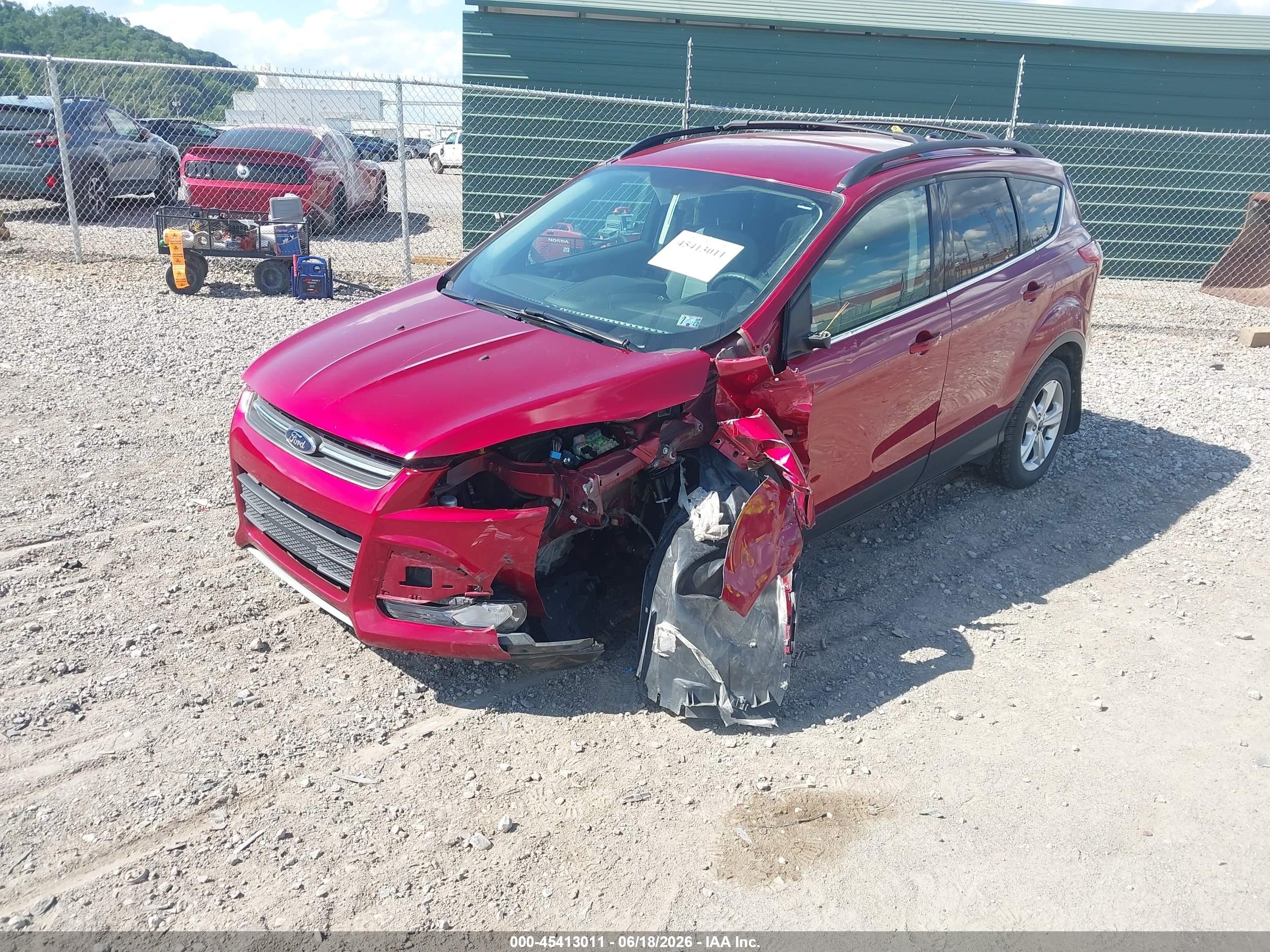 2015 Ford Escape Se Red vin: 1FMCU9G97FUA88794