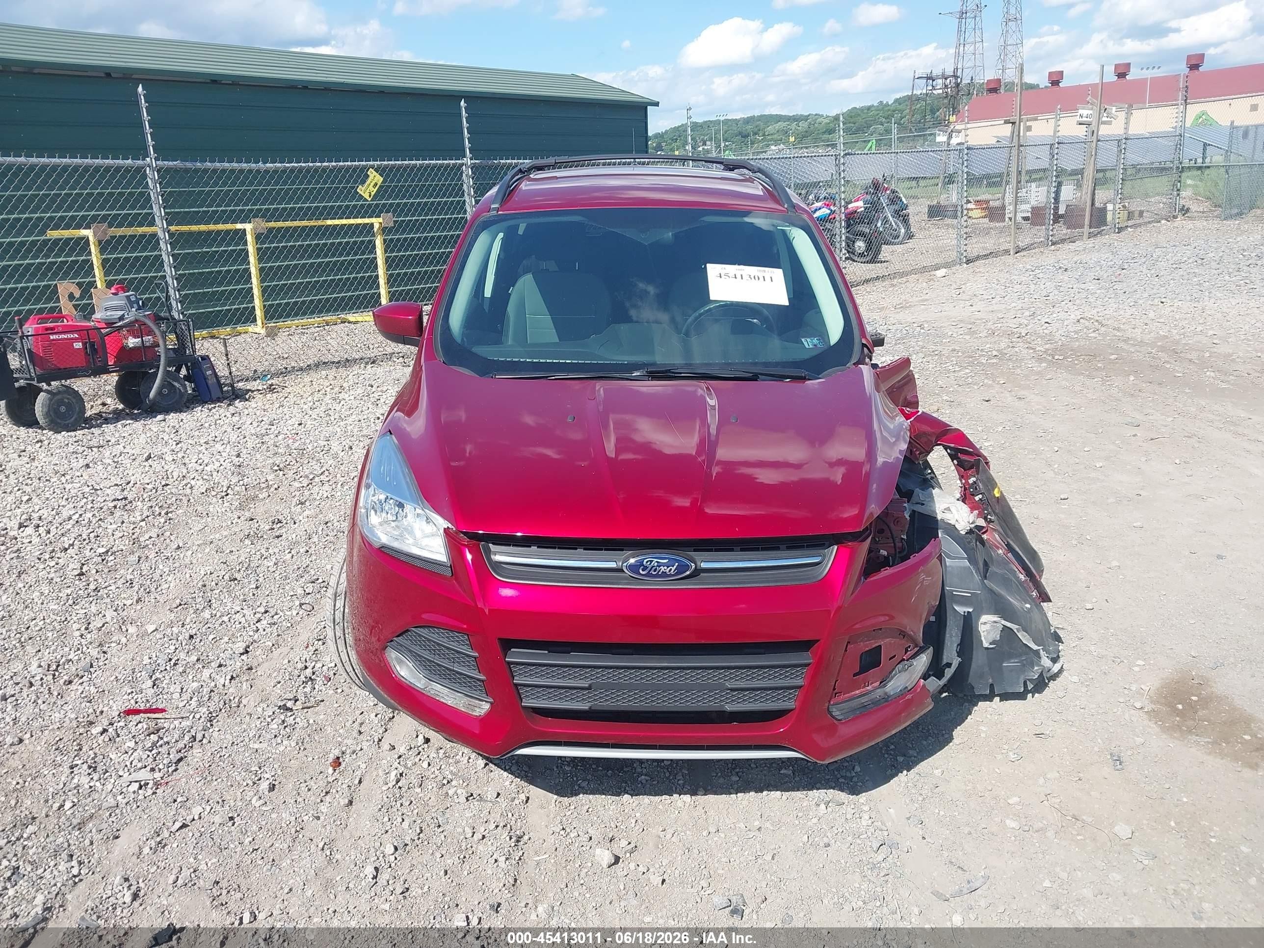 2015 Ford Escape Se Red vin: 1FMCU9G97FUA88794