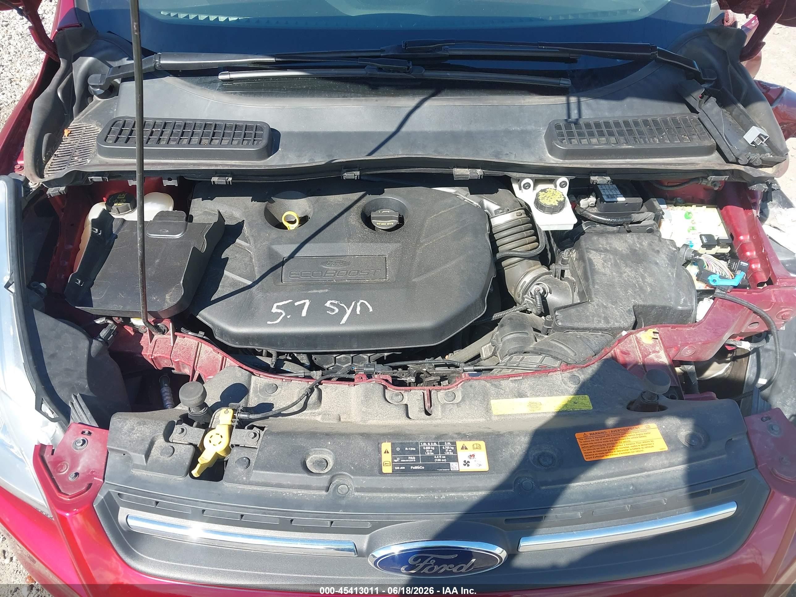 2015 Ford Escape Se Red vin: 1FMCU9G97FUA88794