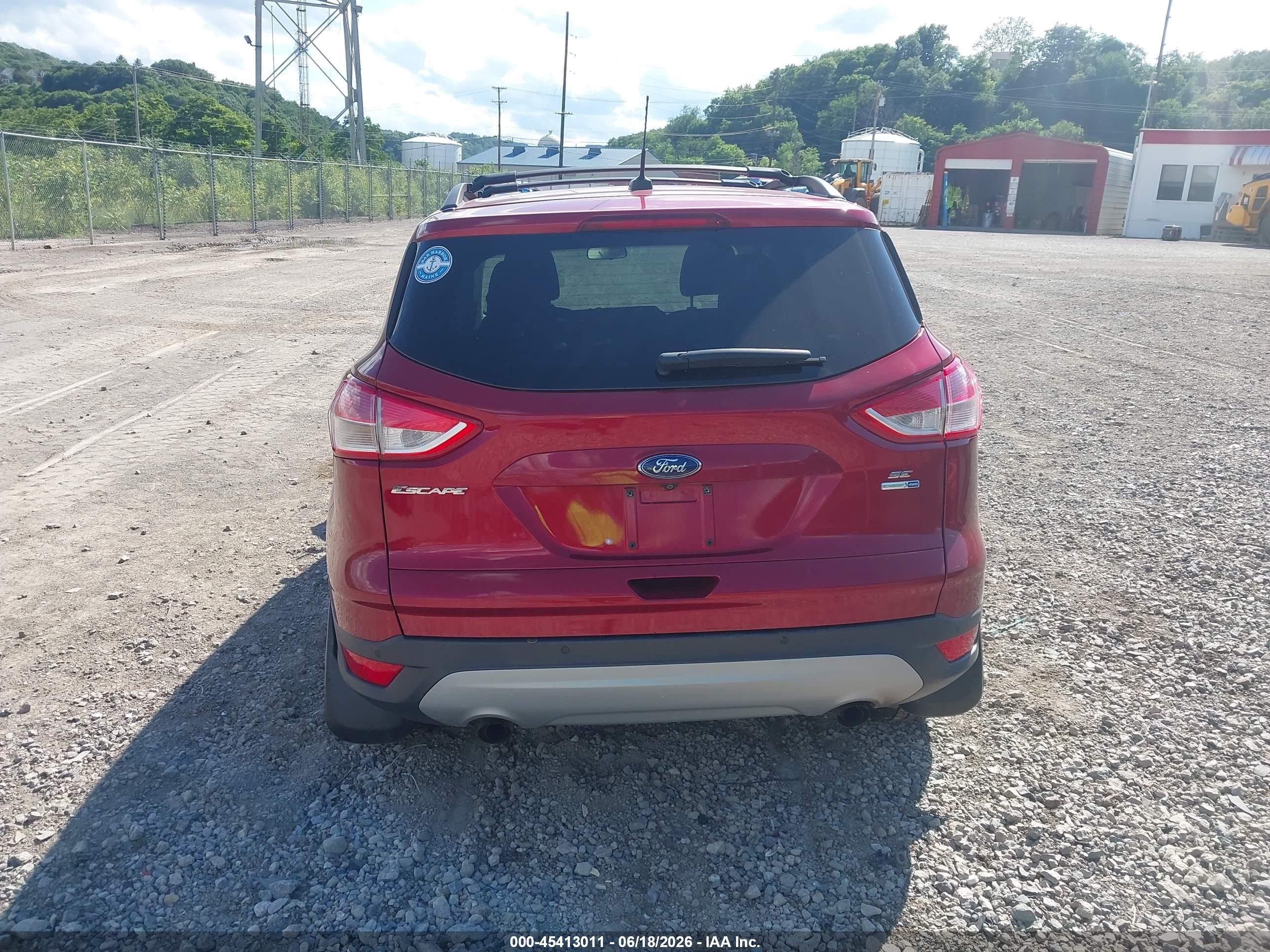 2015 Ford Escape Se Red vin: 1FMCU9G97FUA88794