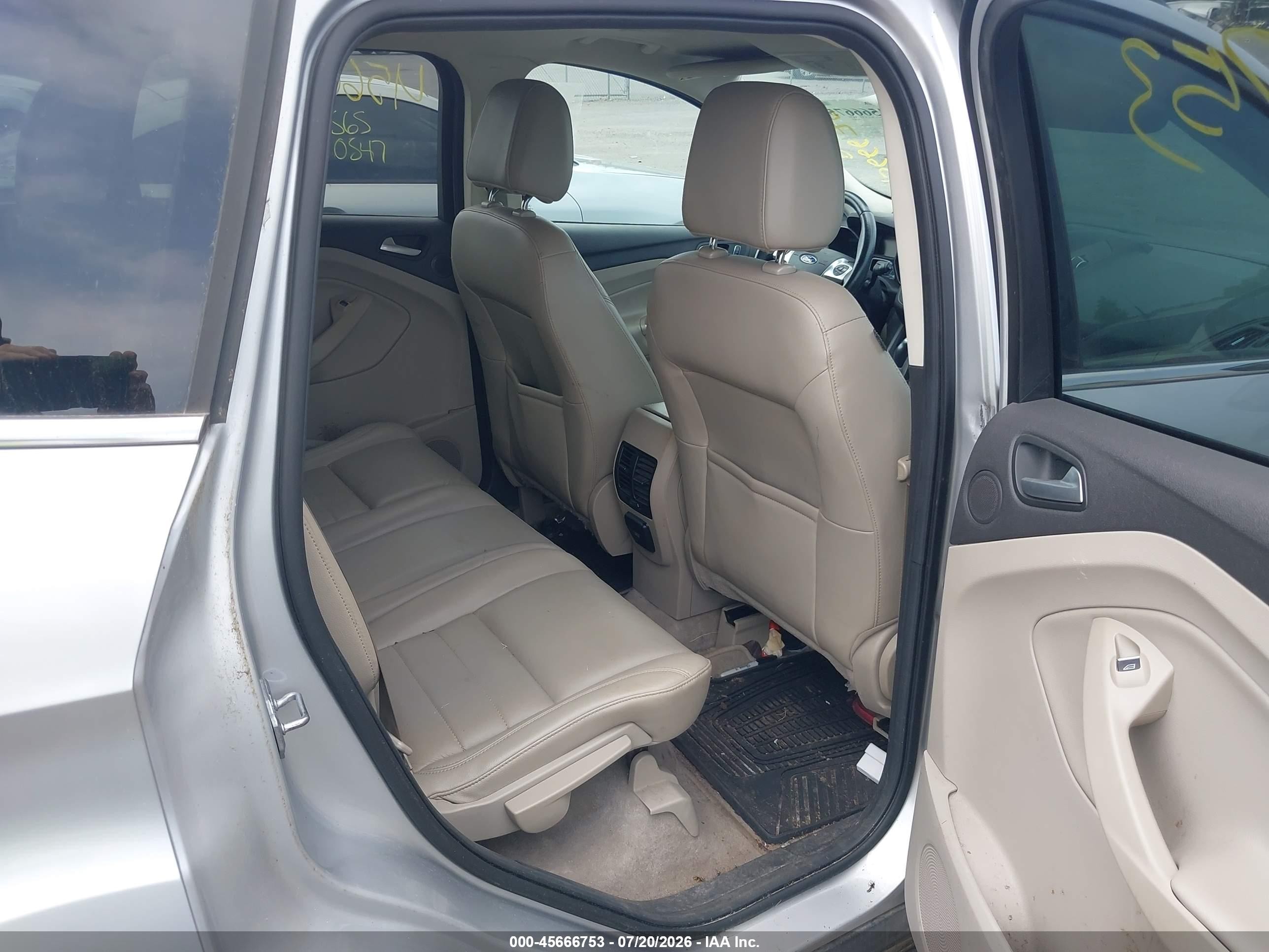 2015 Ford Escape Se Silver vin: 1FMCU9G97FUB46211