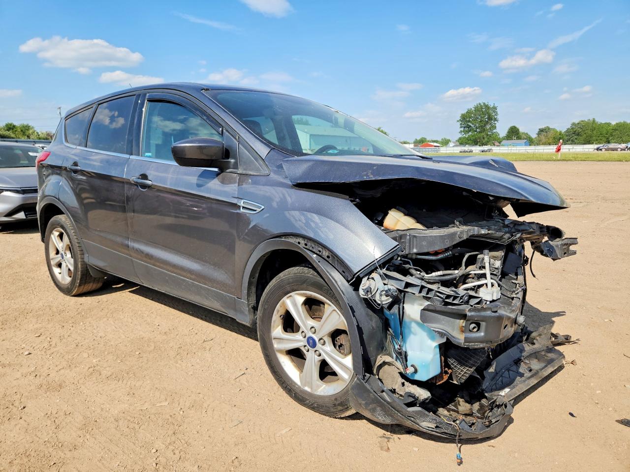 2015 Ford Escape Se Gray vin: 1FMCU9G97FUC33977