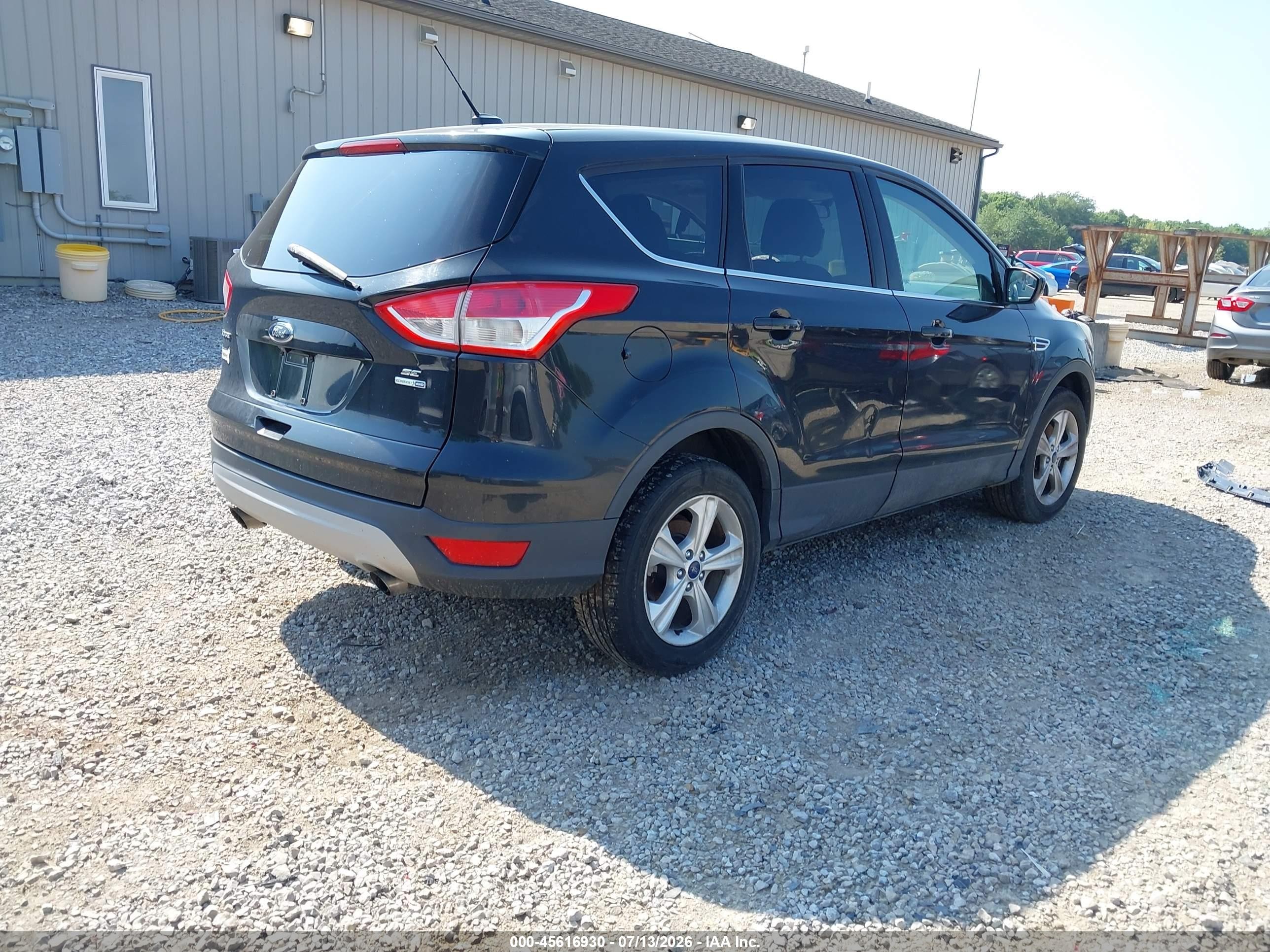 2015 Ford Escape Se Black vin: 1FMCU9G97FUC64873