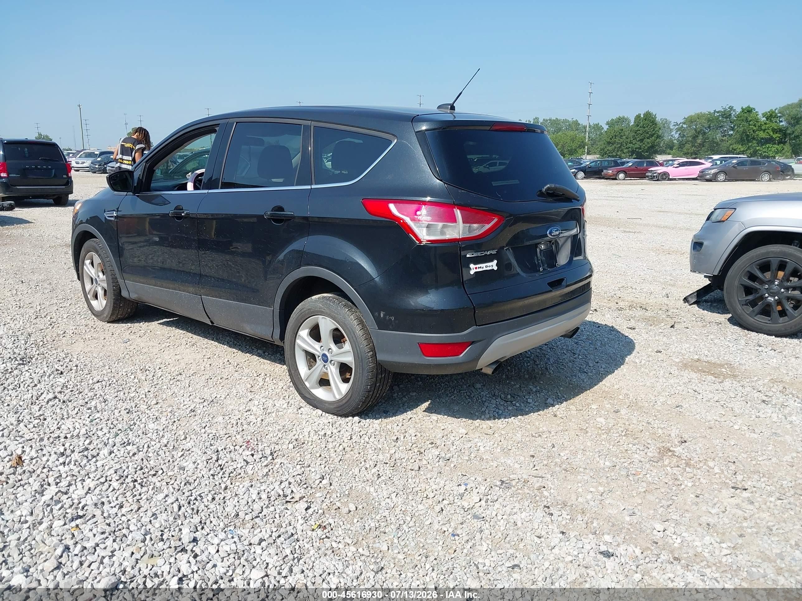 2015 Ford Escape Se Black vin: 1FMCU9G97FUC64873