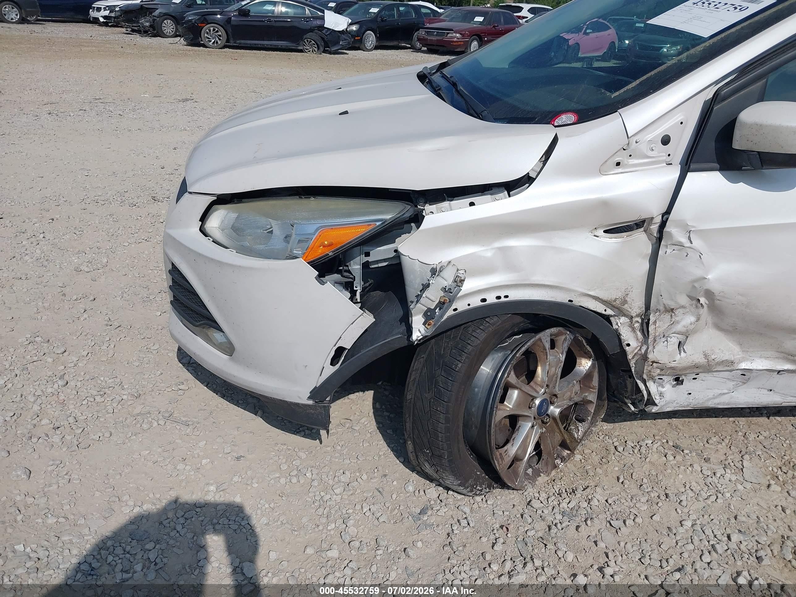 2013 Ford Escape Se White vin: 1FMCU9G98DUB46473