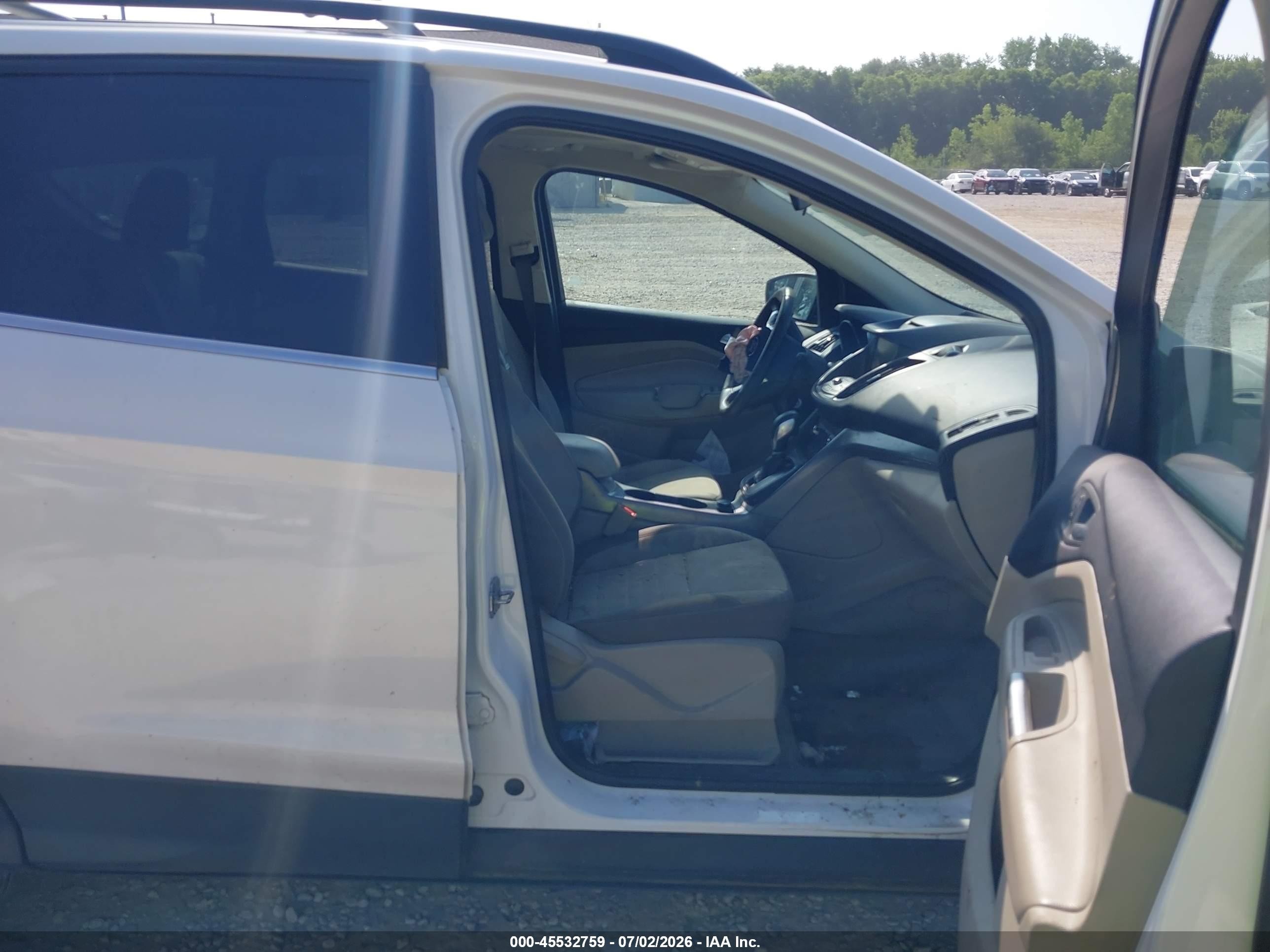 2013 Ford Escape Se White vin: 1FMCU9G98DUB46473