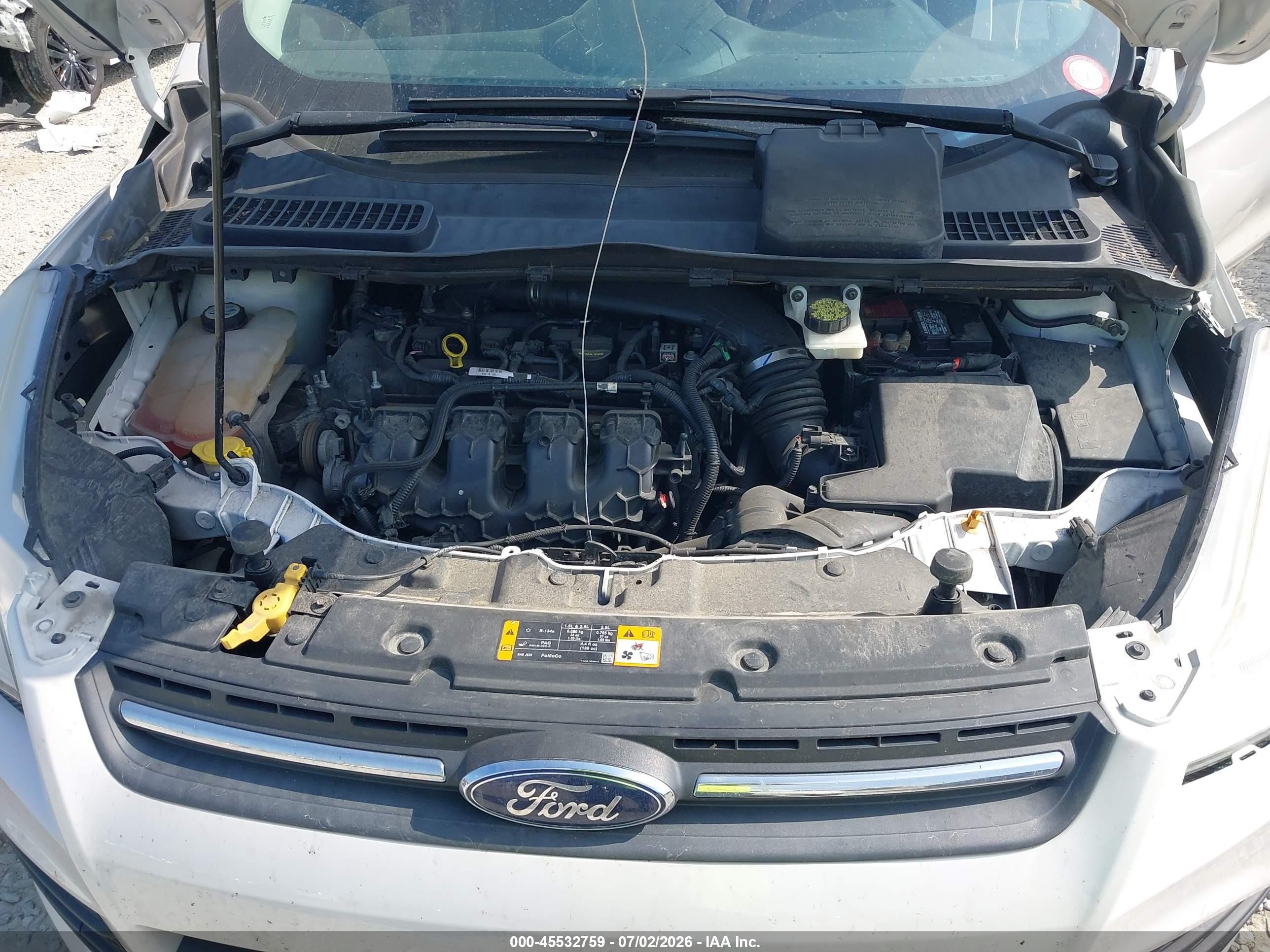 2013 Ford Escape Se White vin: 1FMCU9G98DUB46473