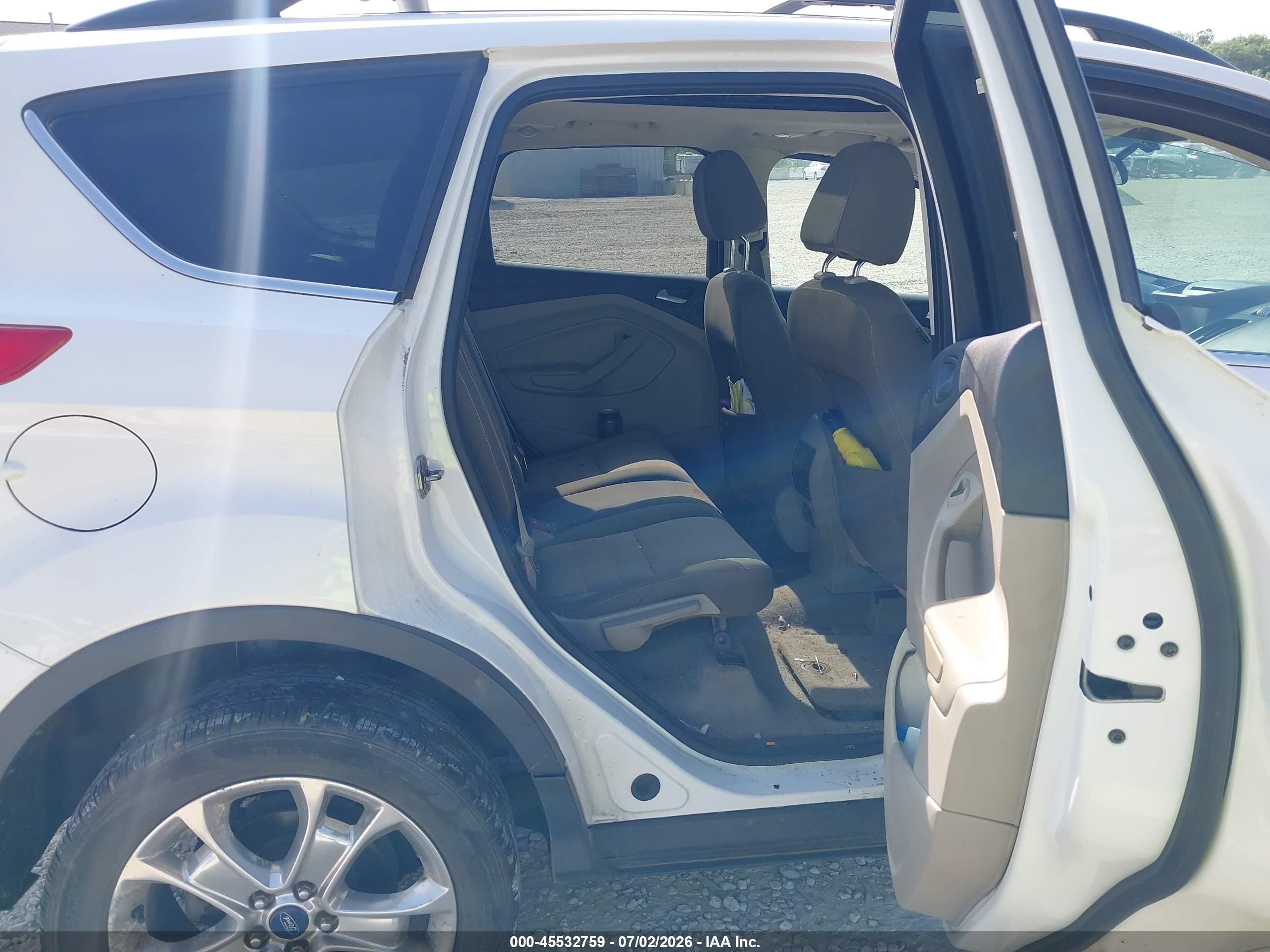 2013 Ford Escape Se White vin: 1FMCU9G98DUB46473