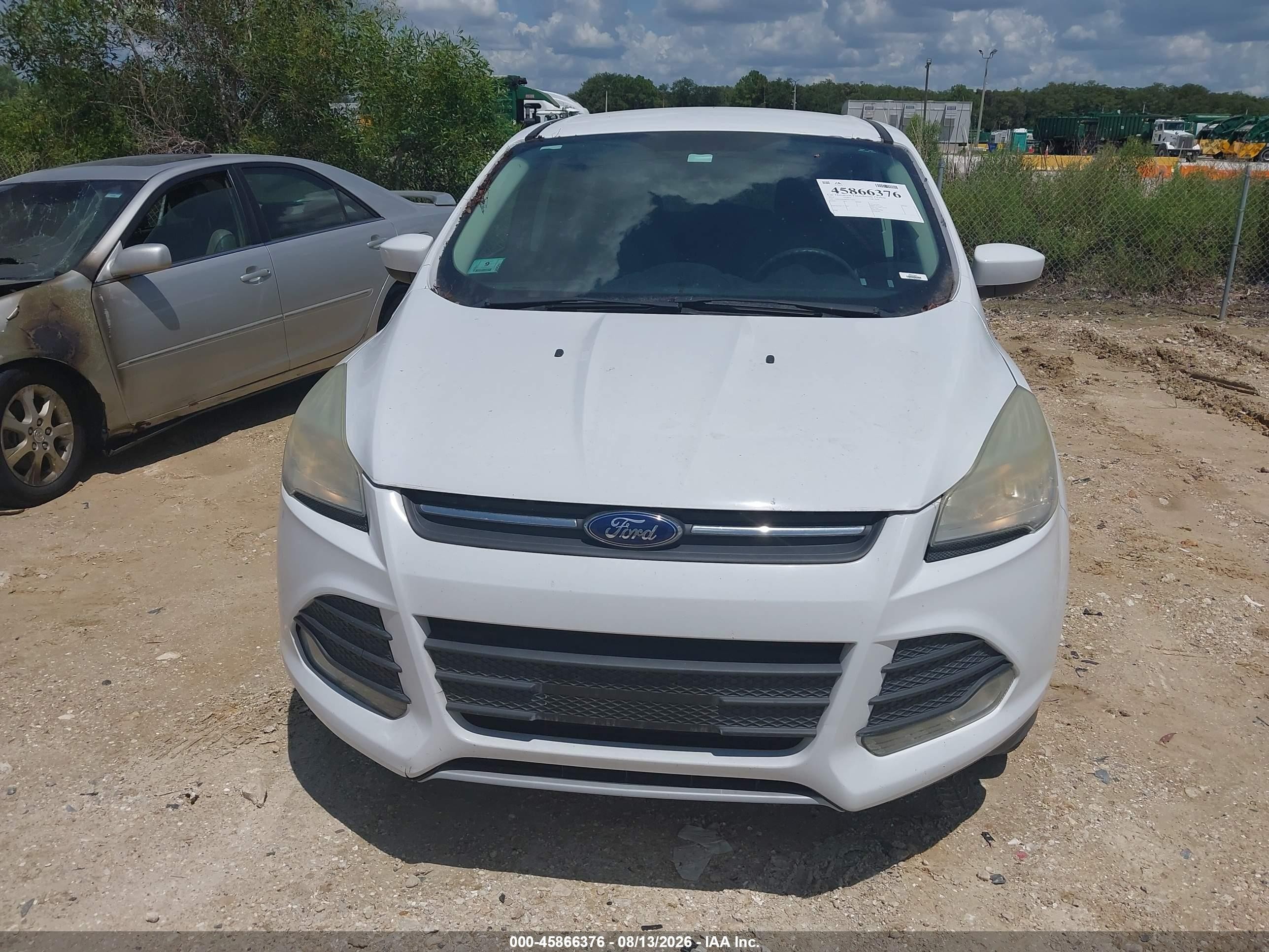 2013 Ford Escape Se White vin: 1FMCU9G98DUC72932