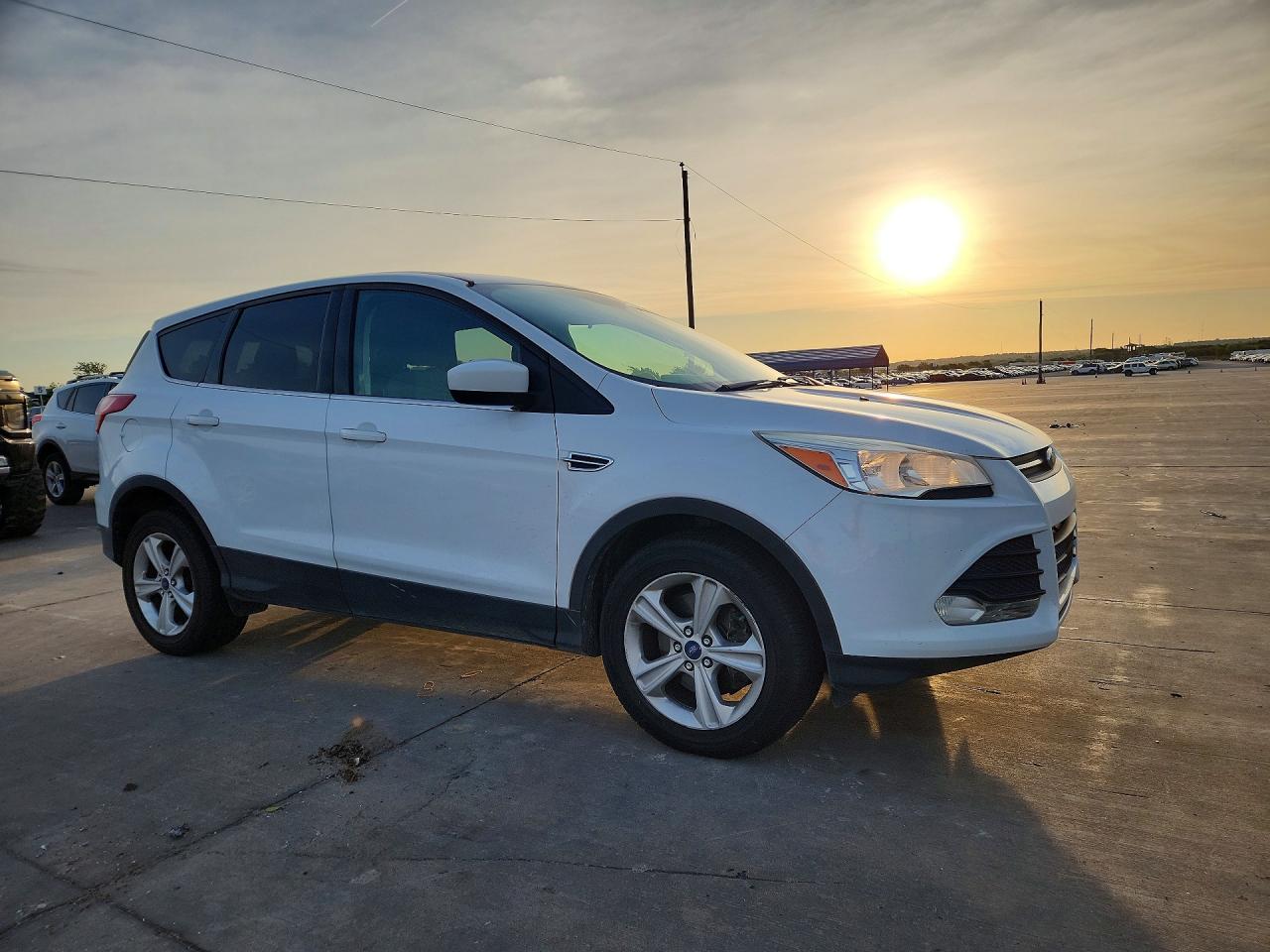 2014 Ford Escape Se White vin: 1FMCU9G98EUA15707