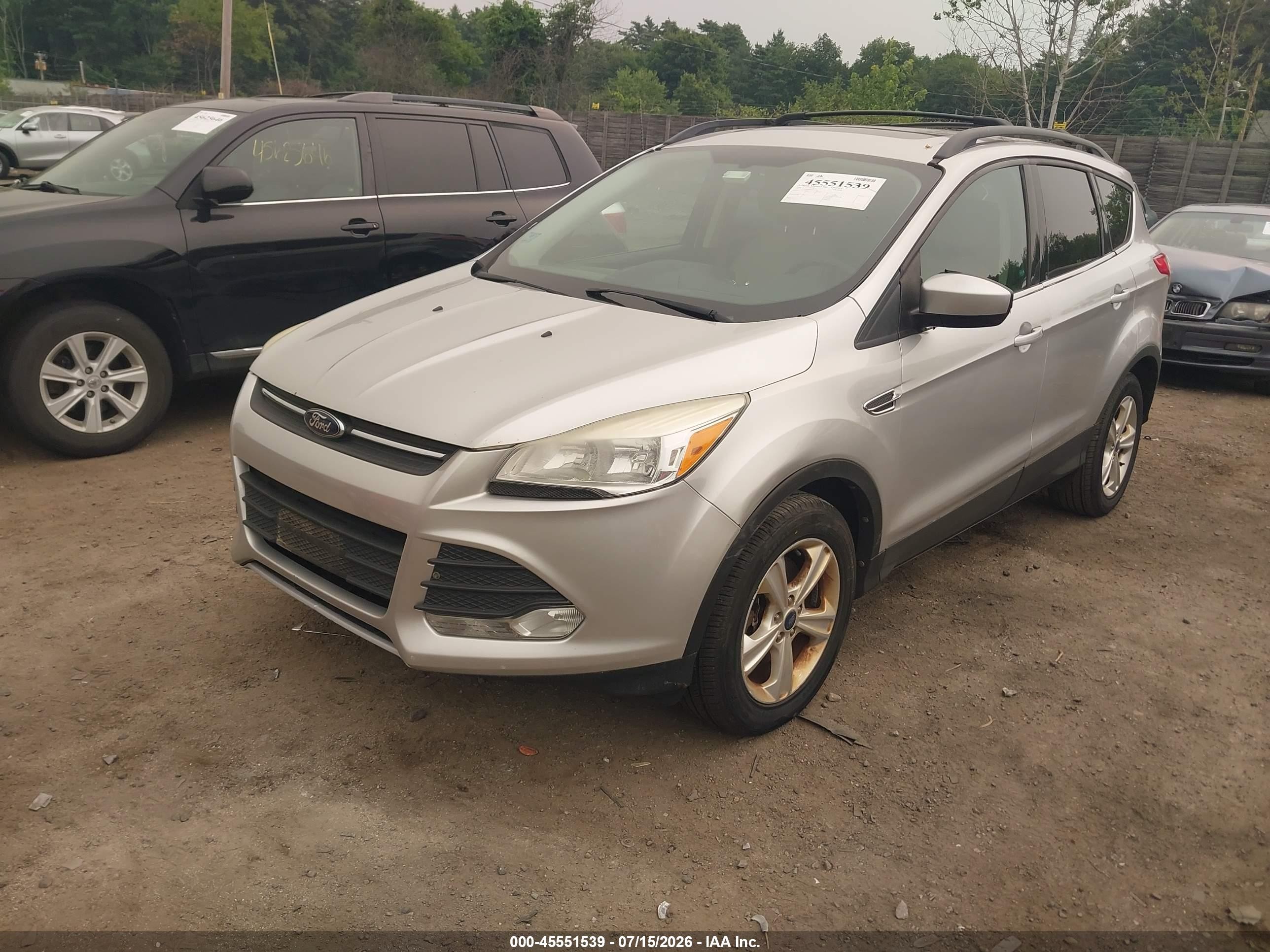 2014 Ford Escape Se Silver vin: 1FMCU9G98EUA34158
