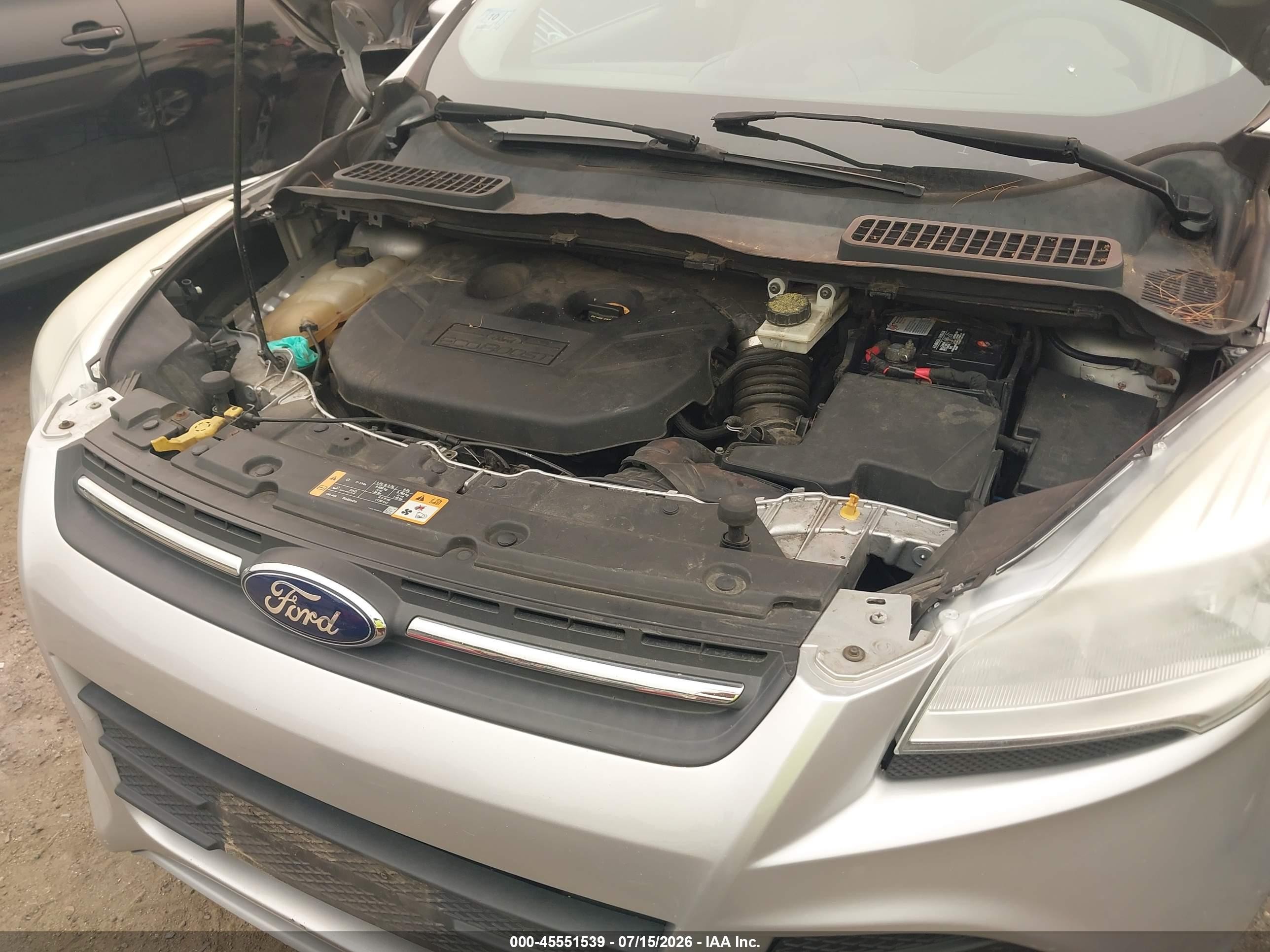 2014 Ford Escape Se Silver vin: 1FMCU9G98EUA34158