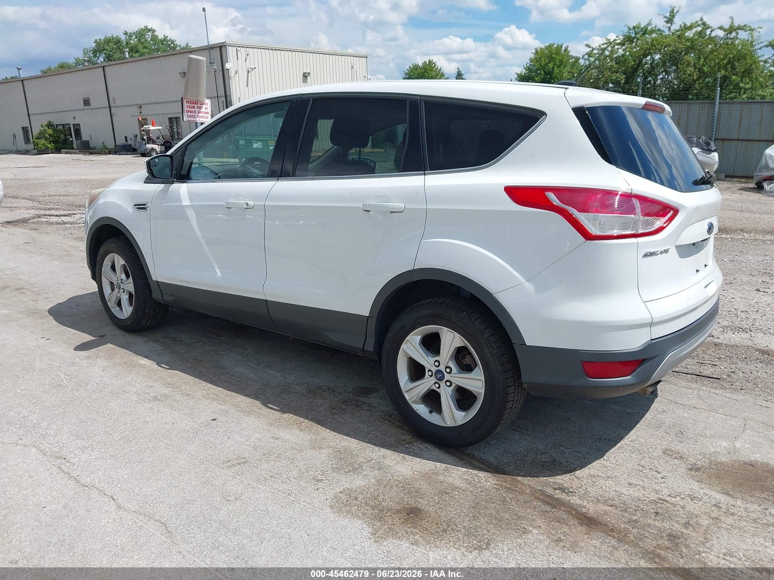2014 Ford Escape Se White vin: 1FMCU9G98EUC05796