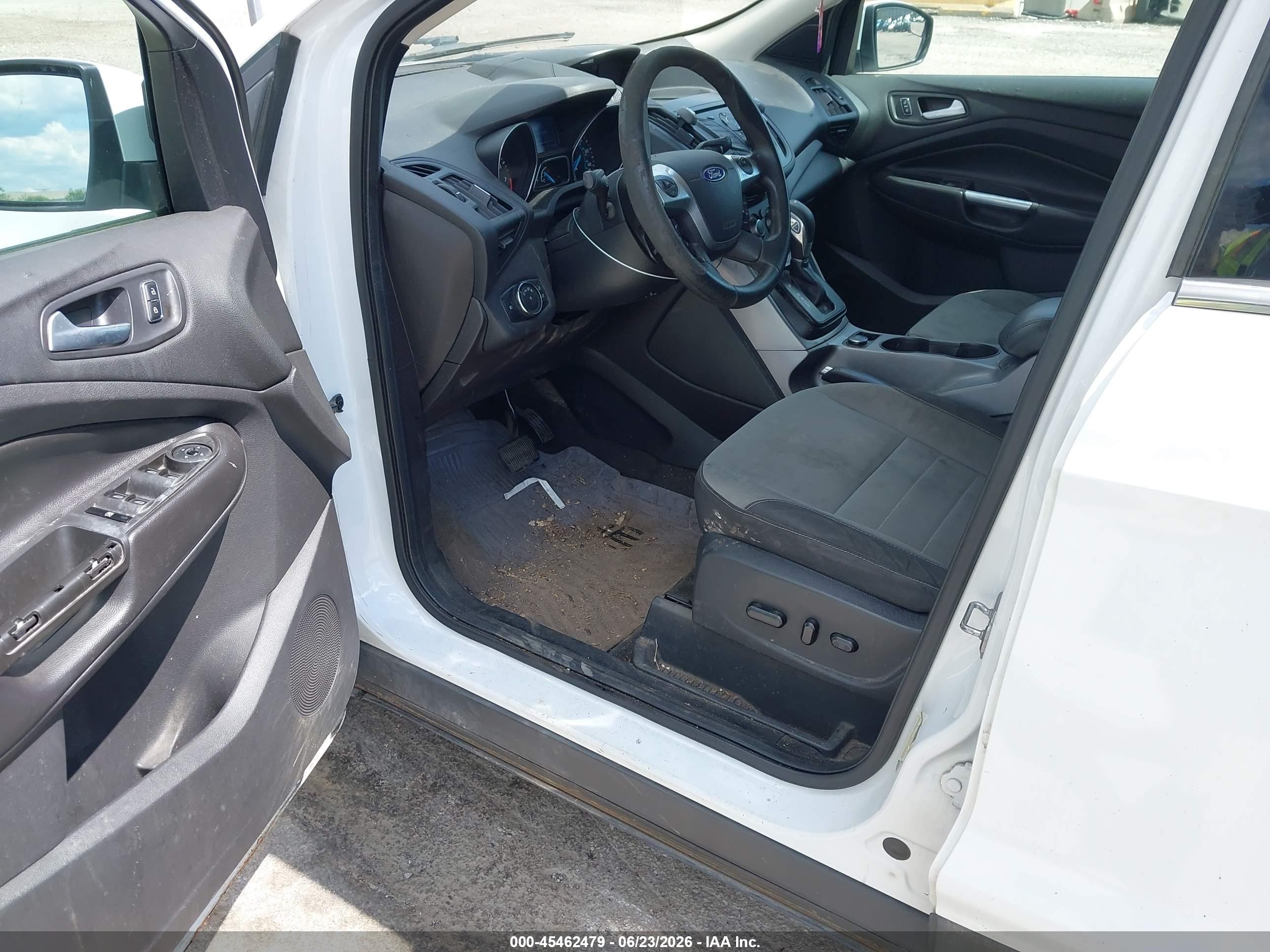 2014 Ford Escape Se White vin: 1FMCU9G98EUC05796