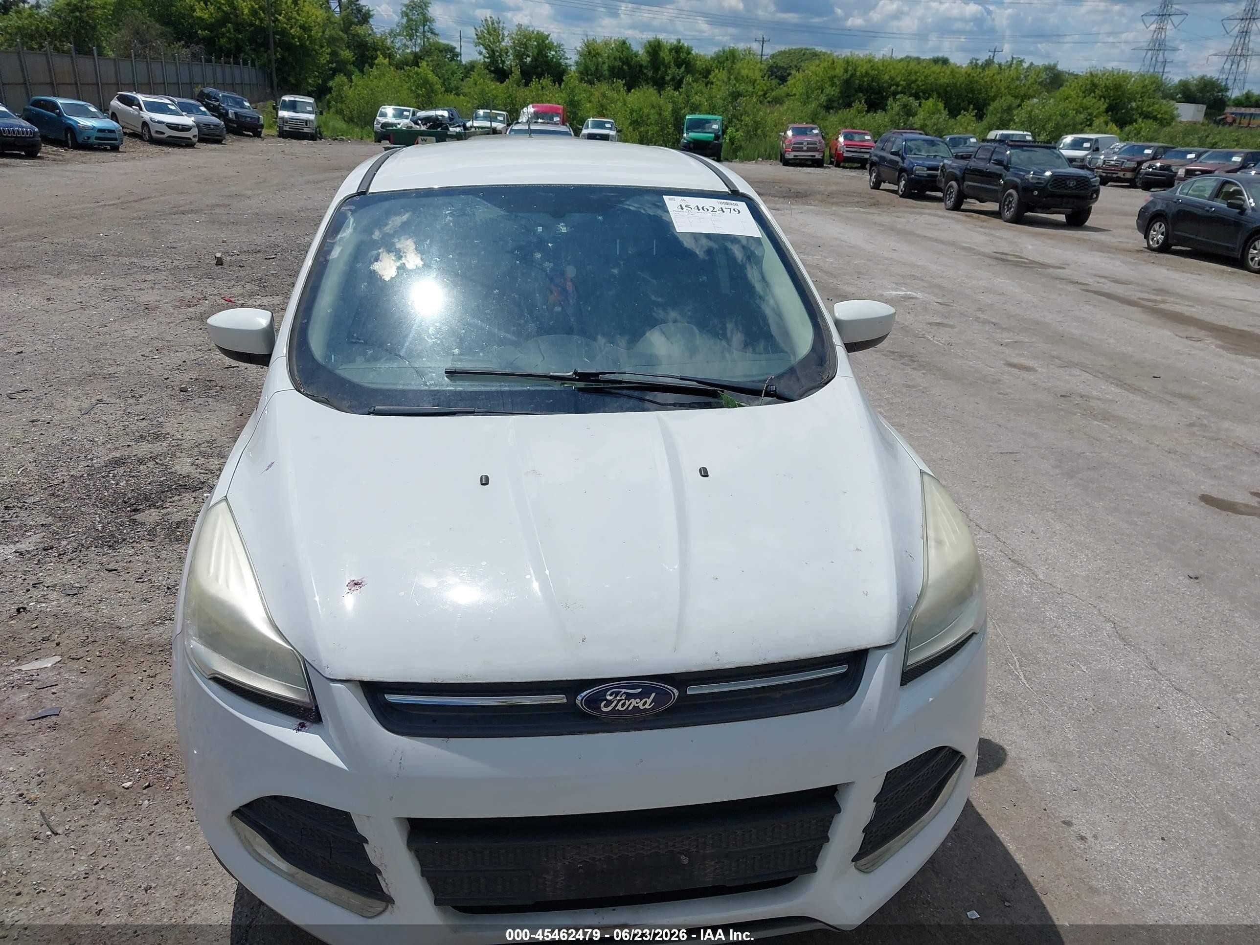 2014 Ford Escape Se White vin: 1FMCU9G98EUC05796