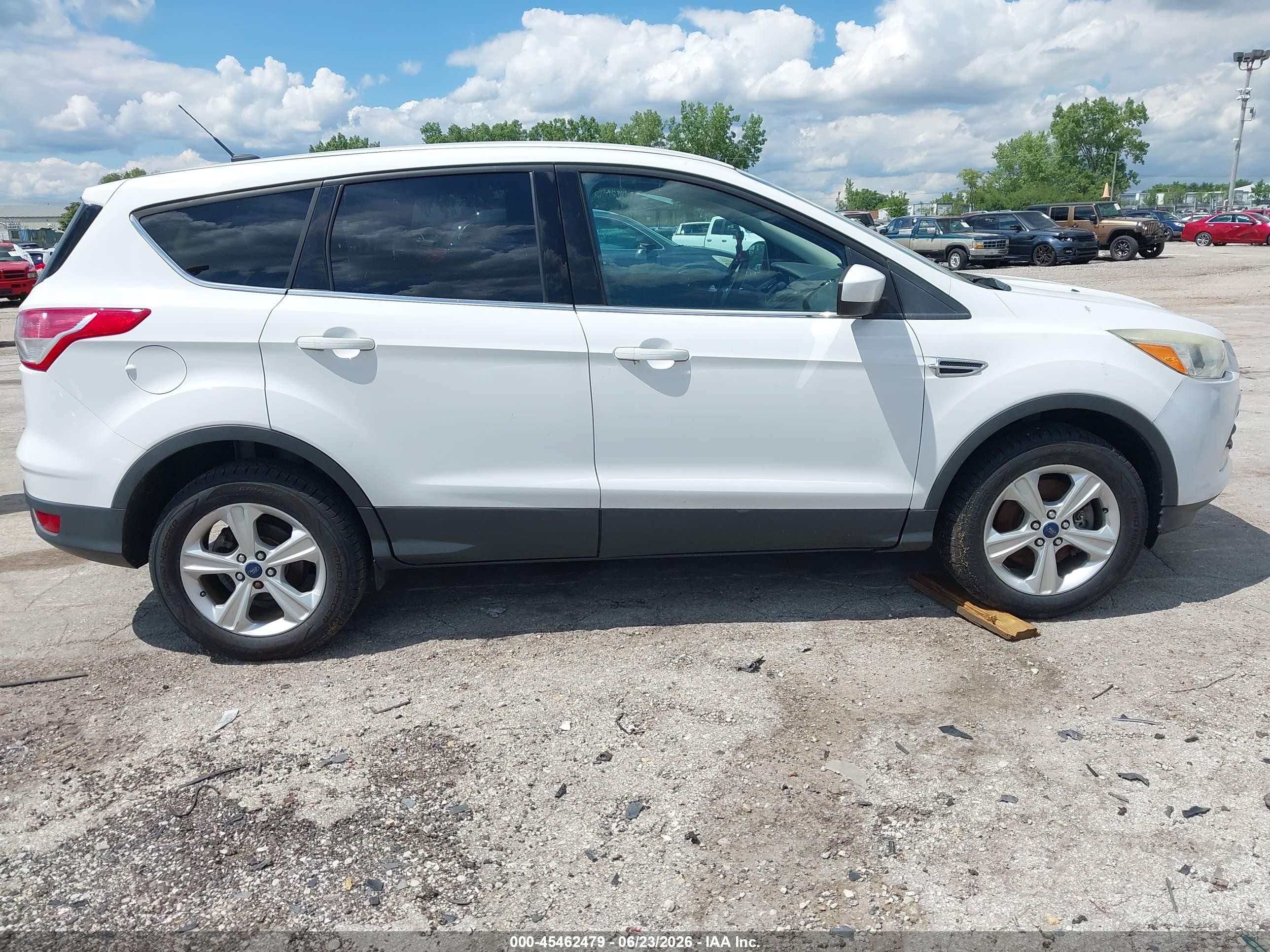 2014 Ford Escape Se White vin: 1FMCU9G98EUC05796