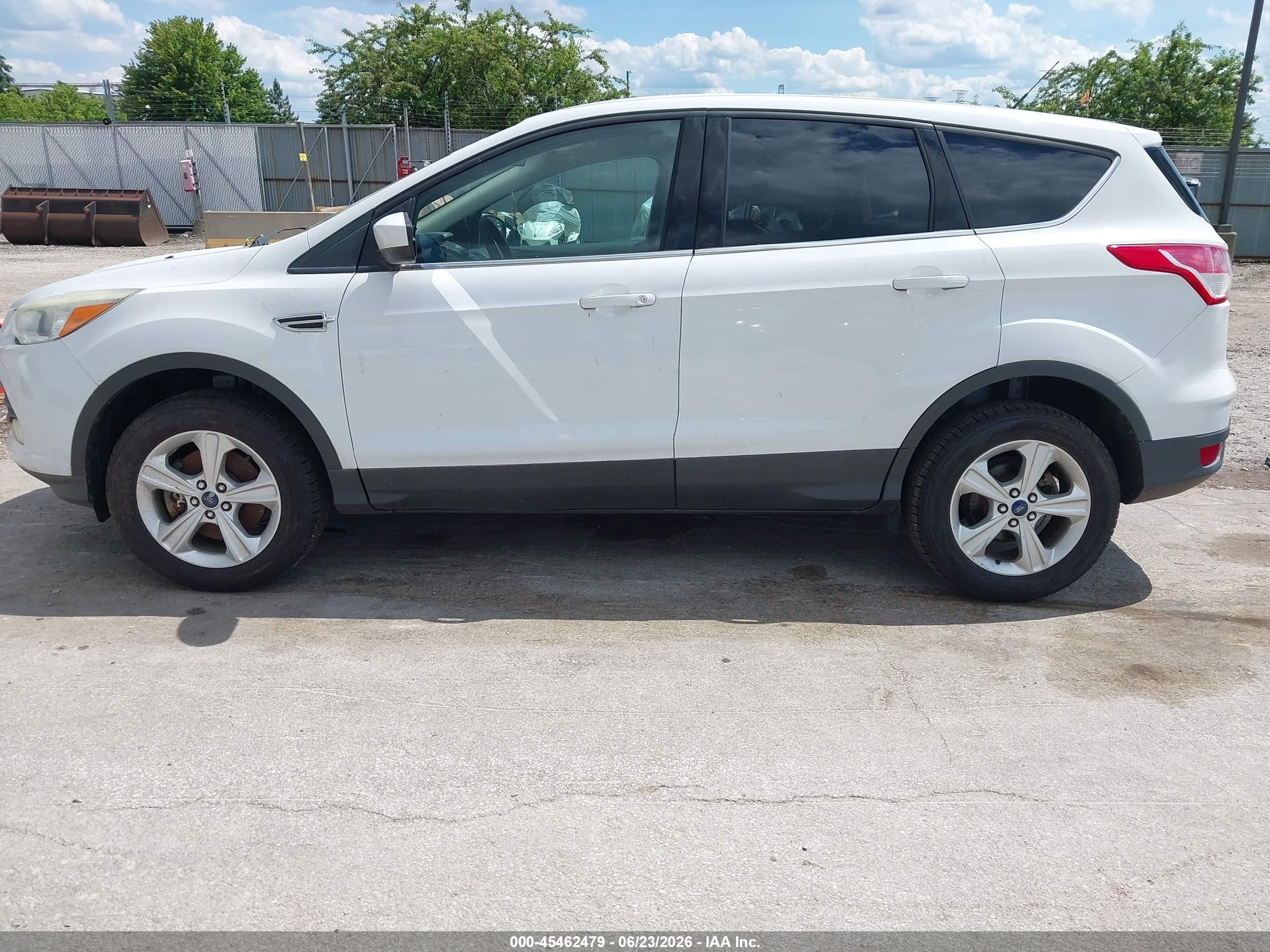 2014 Ford Escape Se White vin: 1FMCU9G98EUC05796