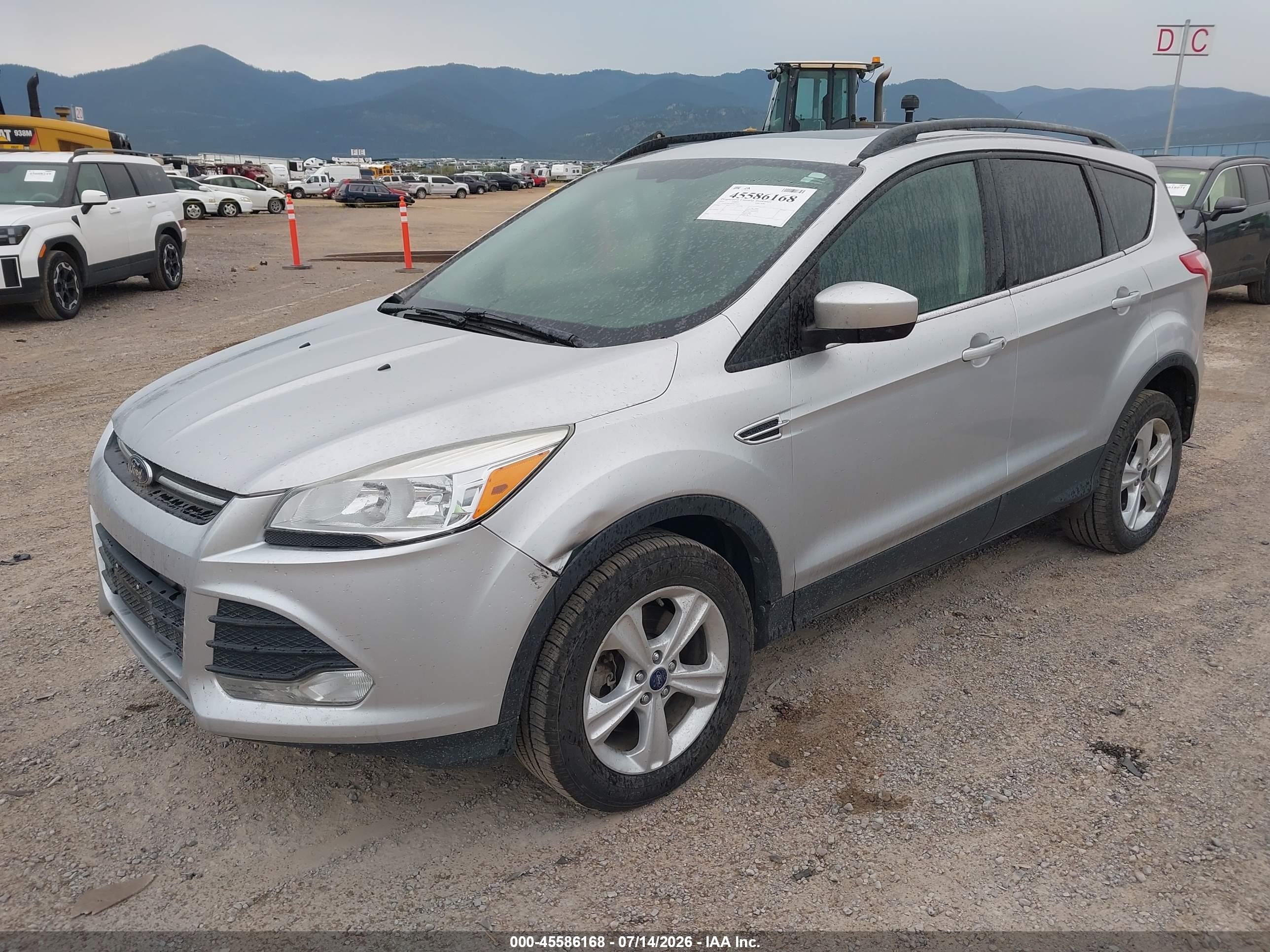 2014 Ford Escape Se Silver vin: 1FMCU9G98EUC25725