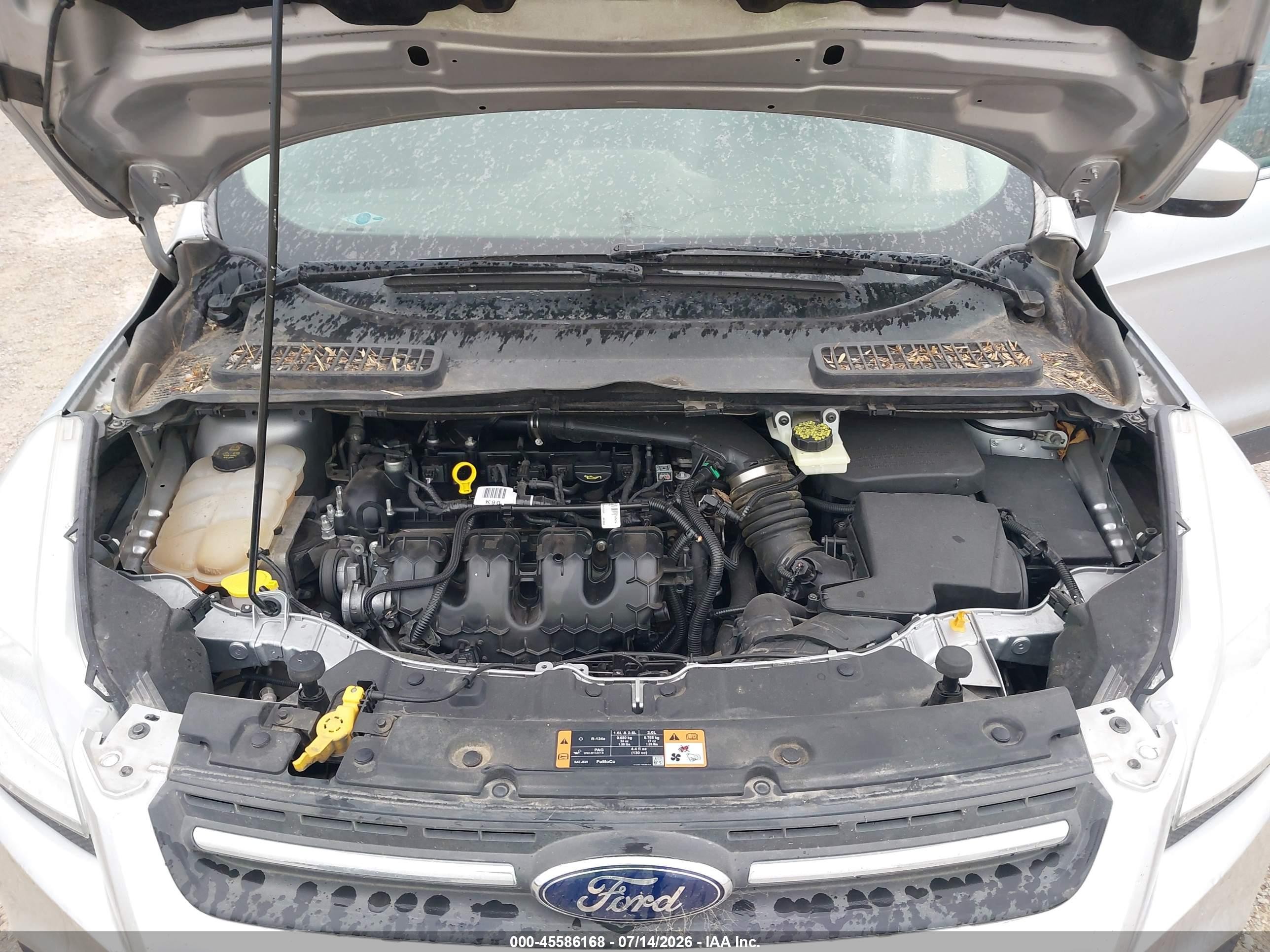 2014 Ford Escape Se Silver vin: 1FMCU9G98EUC25725