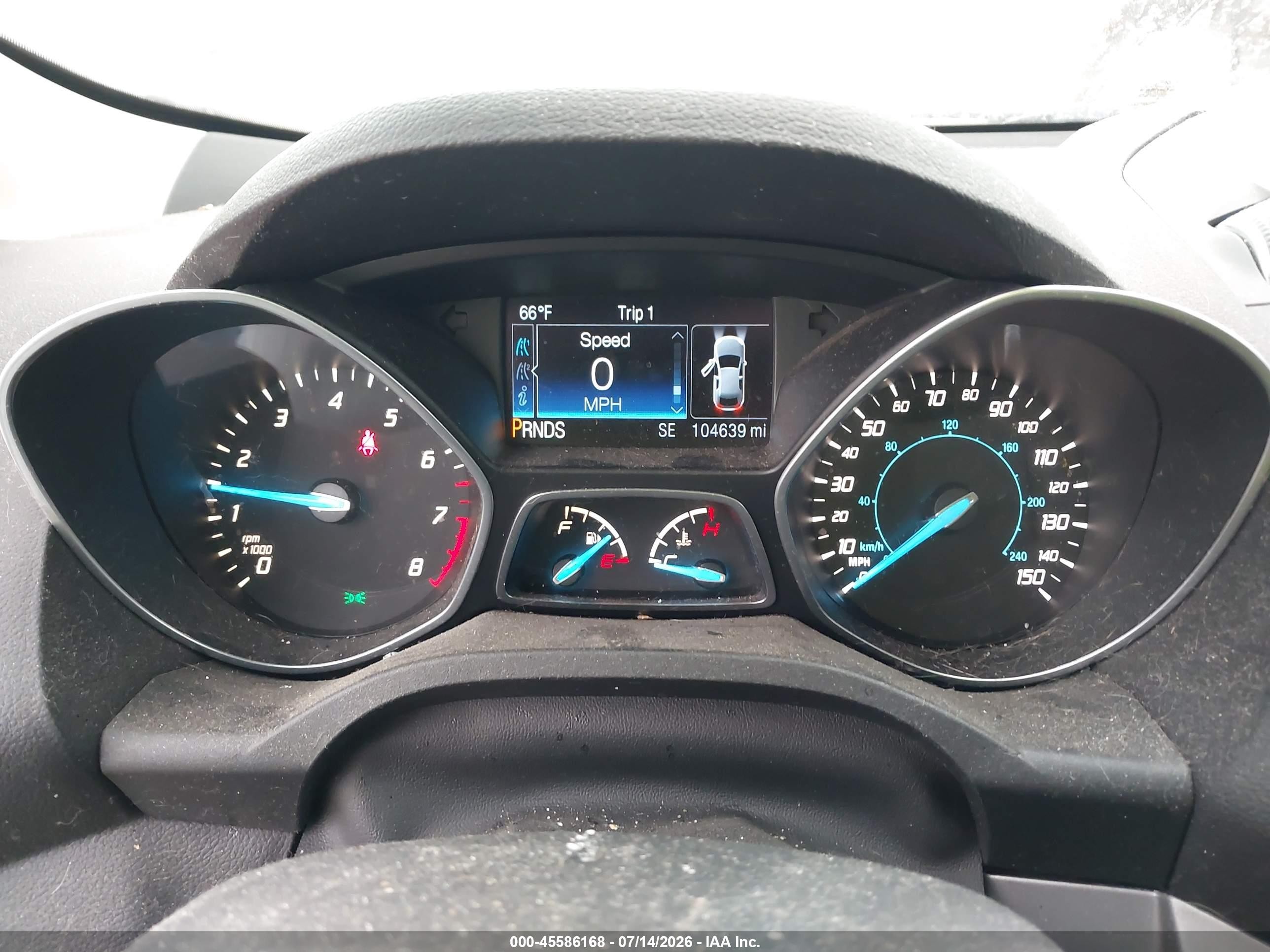 2014 Ford Escape Se Silver vin: 1FMCU9G98EUC25725