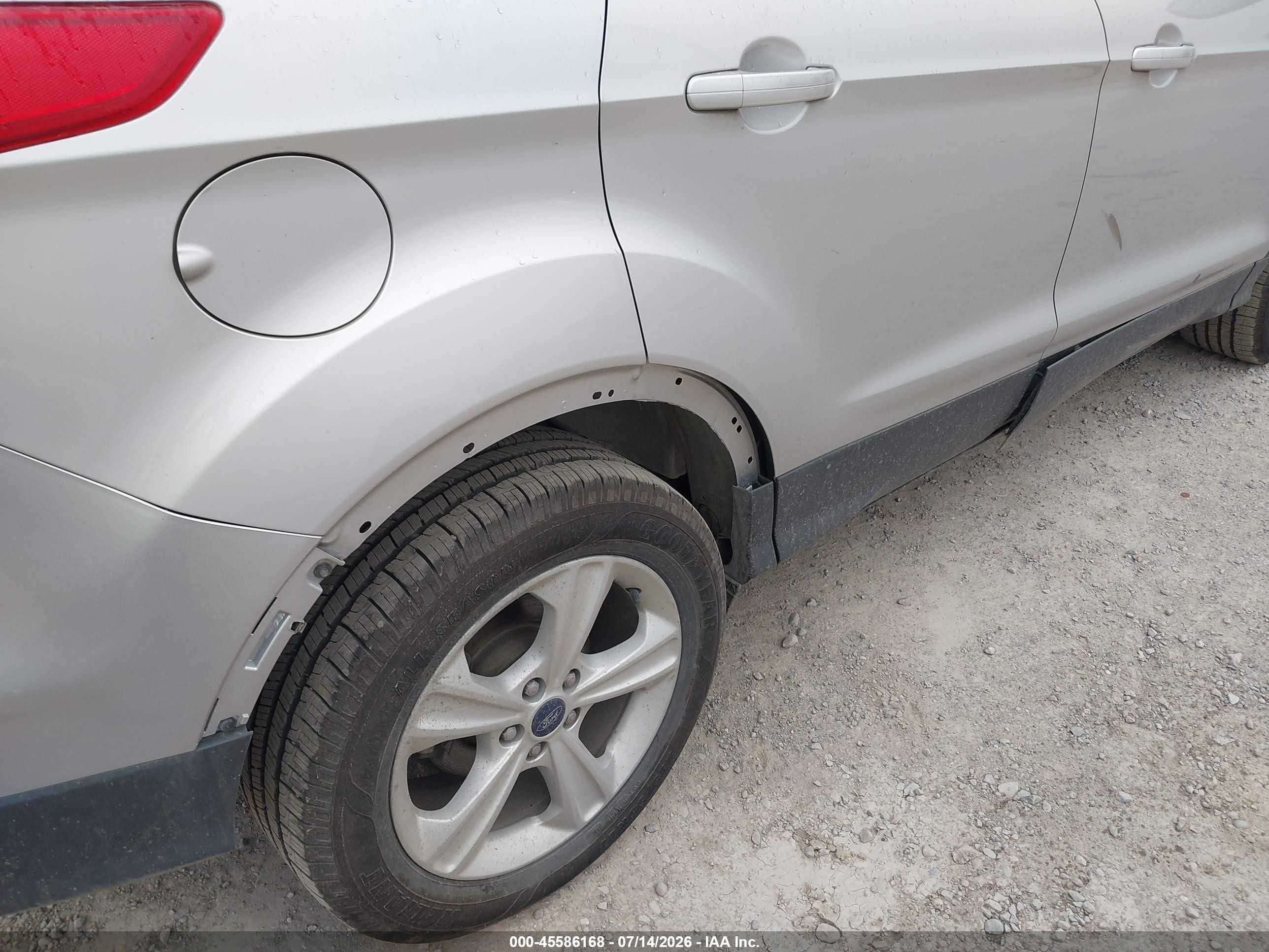 2014 Ford Escape Se Silver vin: 1FMCU9G98EUC25725