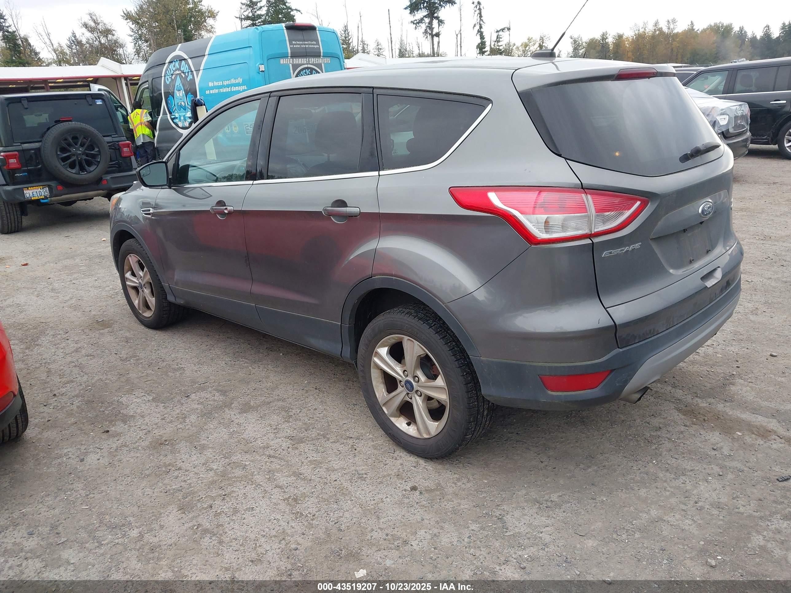 2014 Ford Escape Se Gray vin: 1FMCU9G98EUC38071