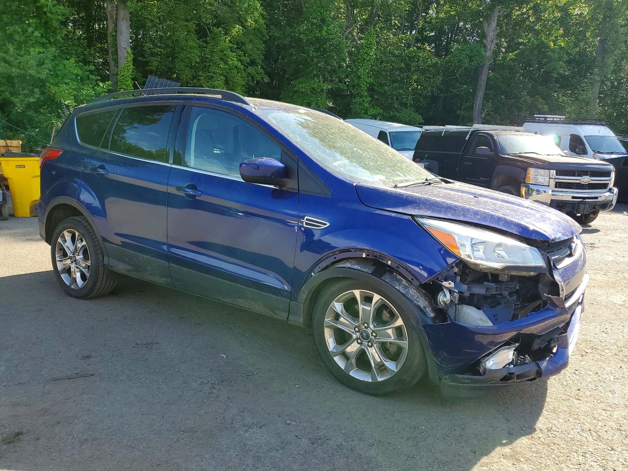 2014 Ford Escape Se Blue vin: 1FMCU9G98EUC40757